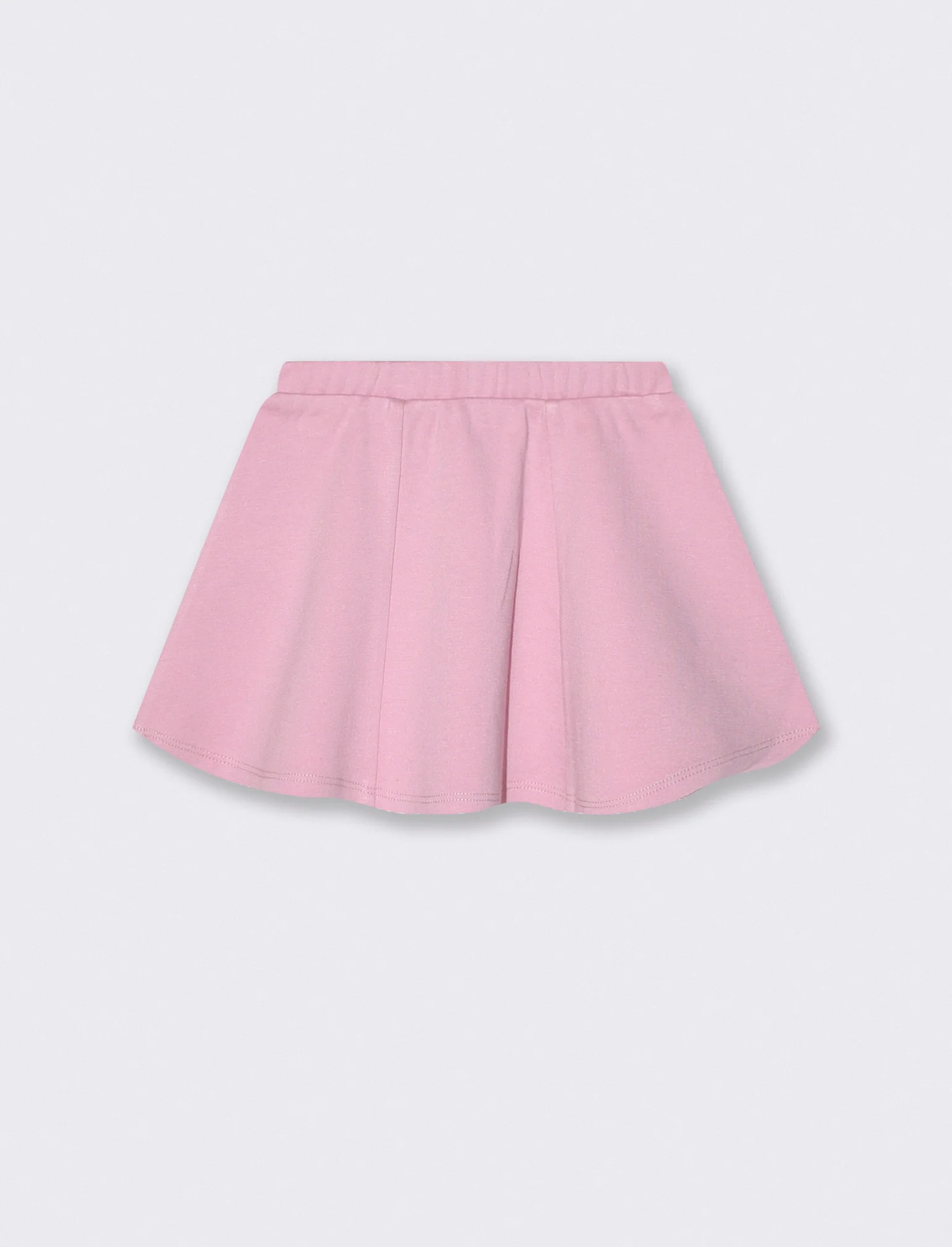 Gonna in interlock a pieghe dallo stile romantico - Rosa polvere - Image 2
