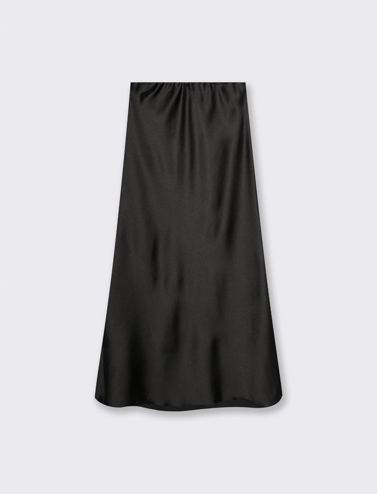 GONNA IN SATIN - Nero - Image 4