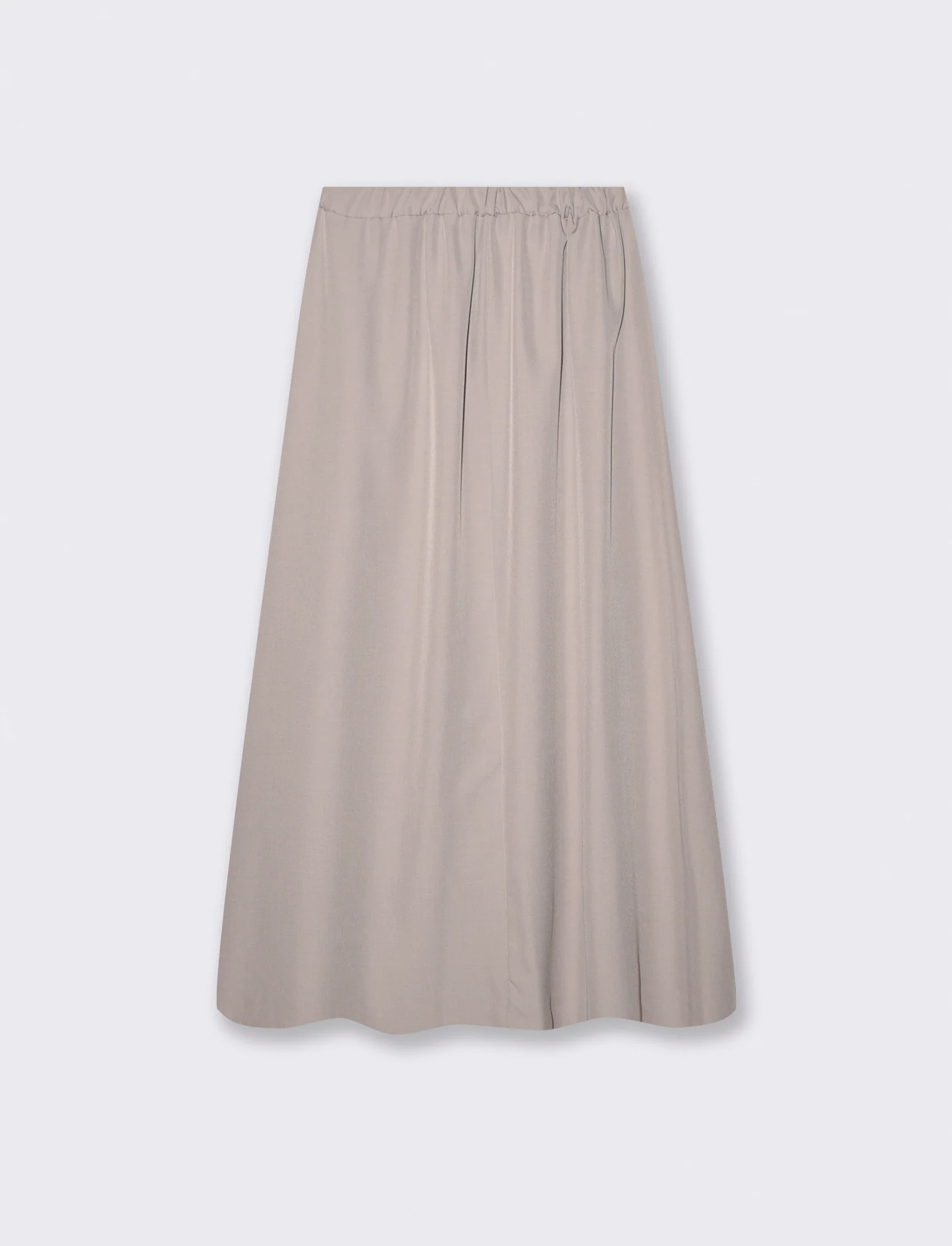 Gonna lunga con zip per ogni occasione - Grigio fango - Image 2
