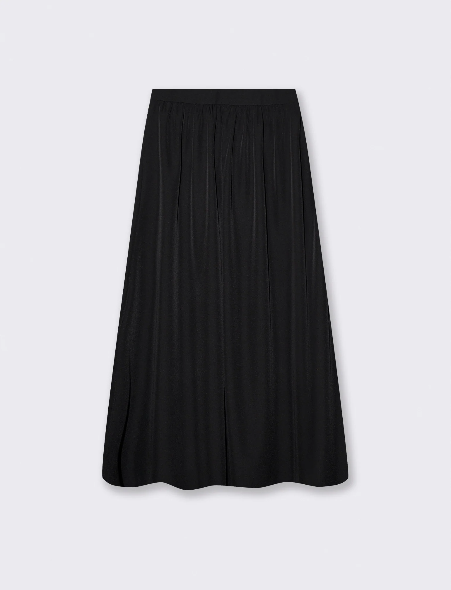 Gonna lunga con zip per ogni occasione - Nero
