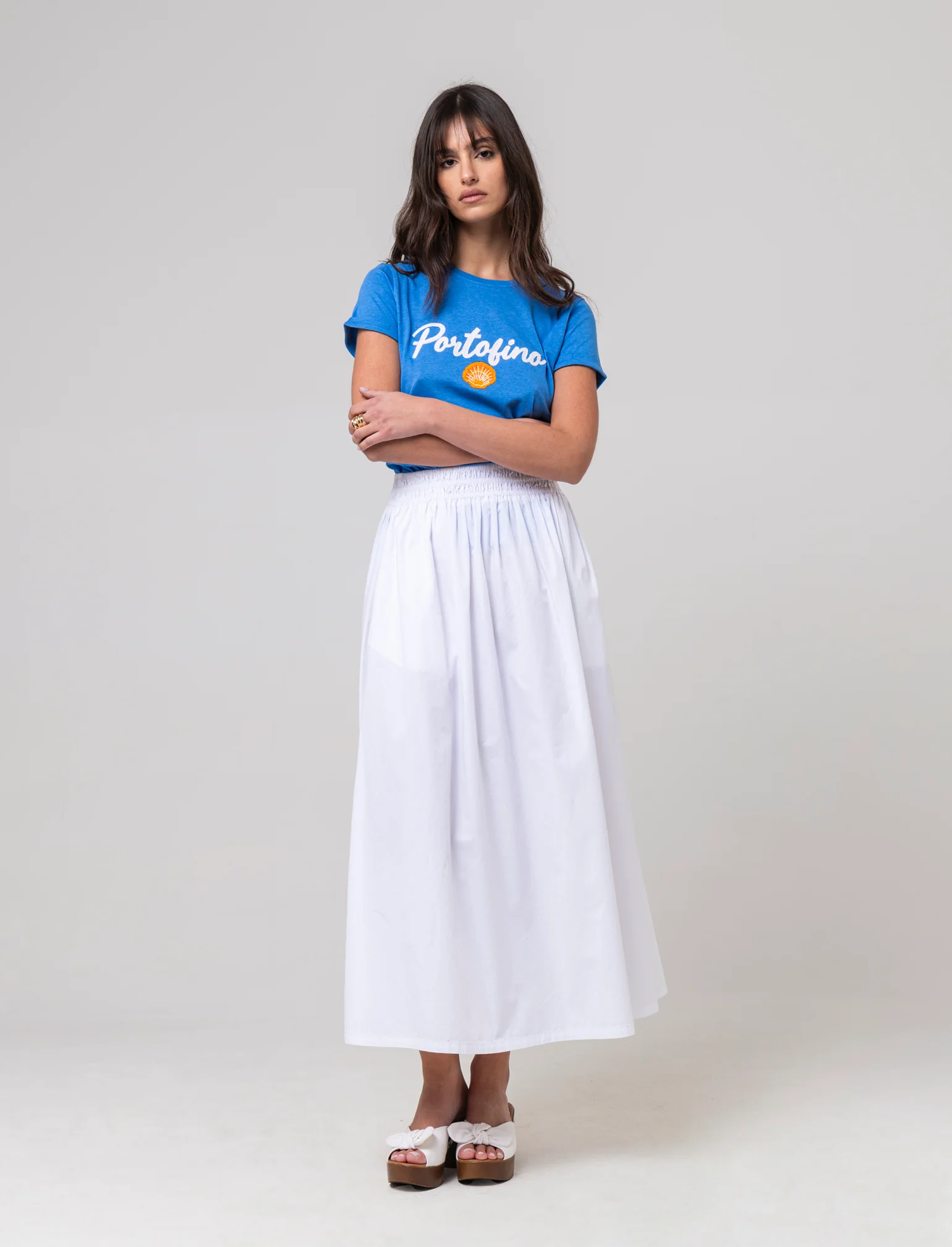 Gonna lunga da donna - Bianco - Image 3