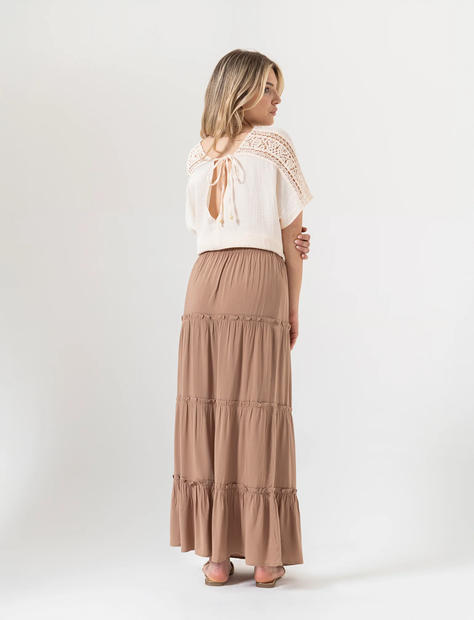 Gonna lunga da donna - Caramello - Image 2