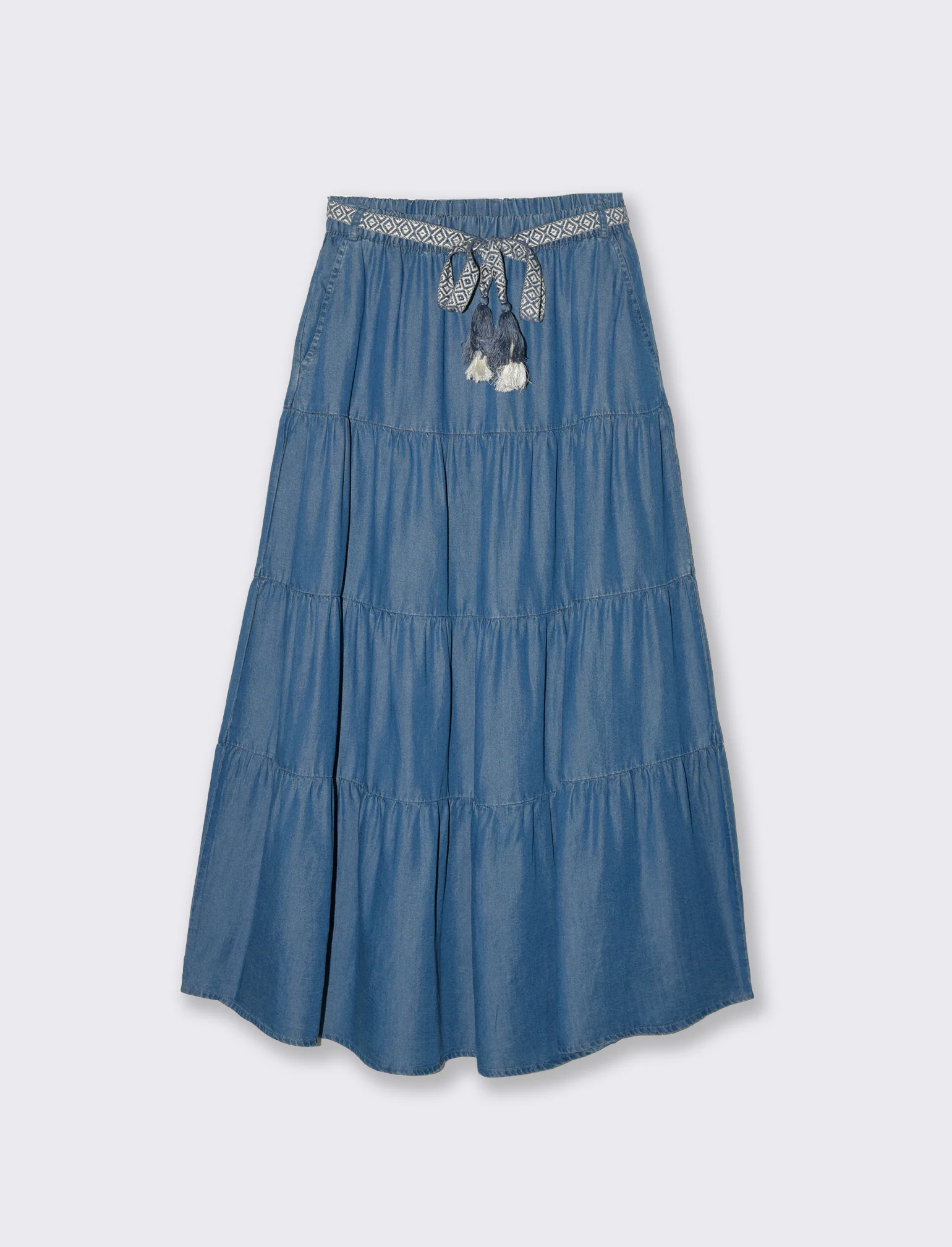 Gonna lunga da donna - DENIM SCURO - Image 4