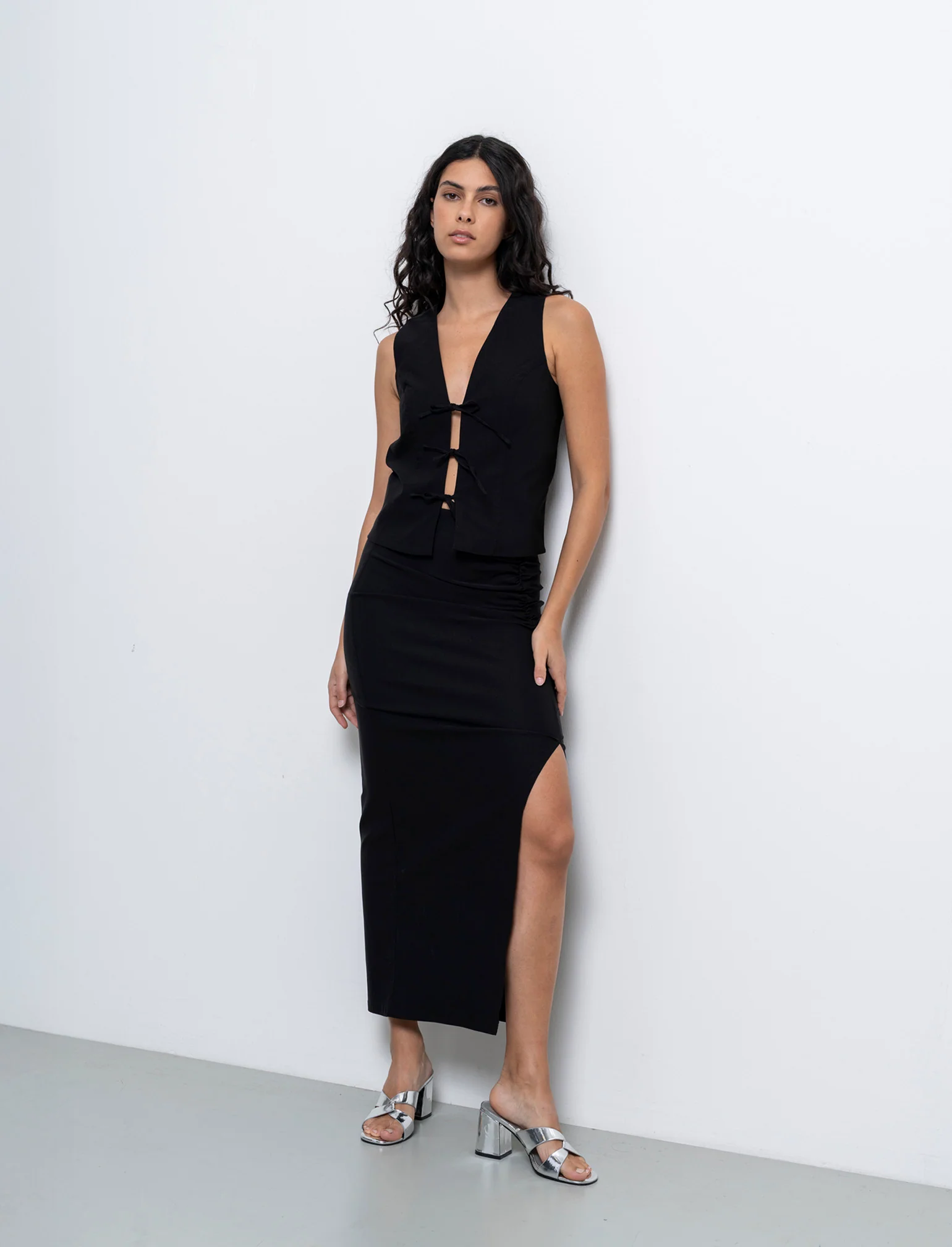 Gonna lunga da donna - Nero - Image 3