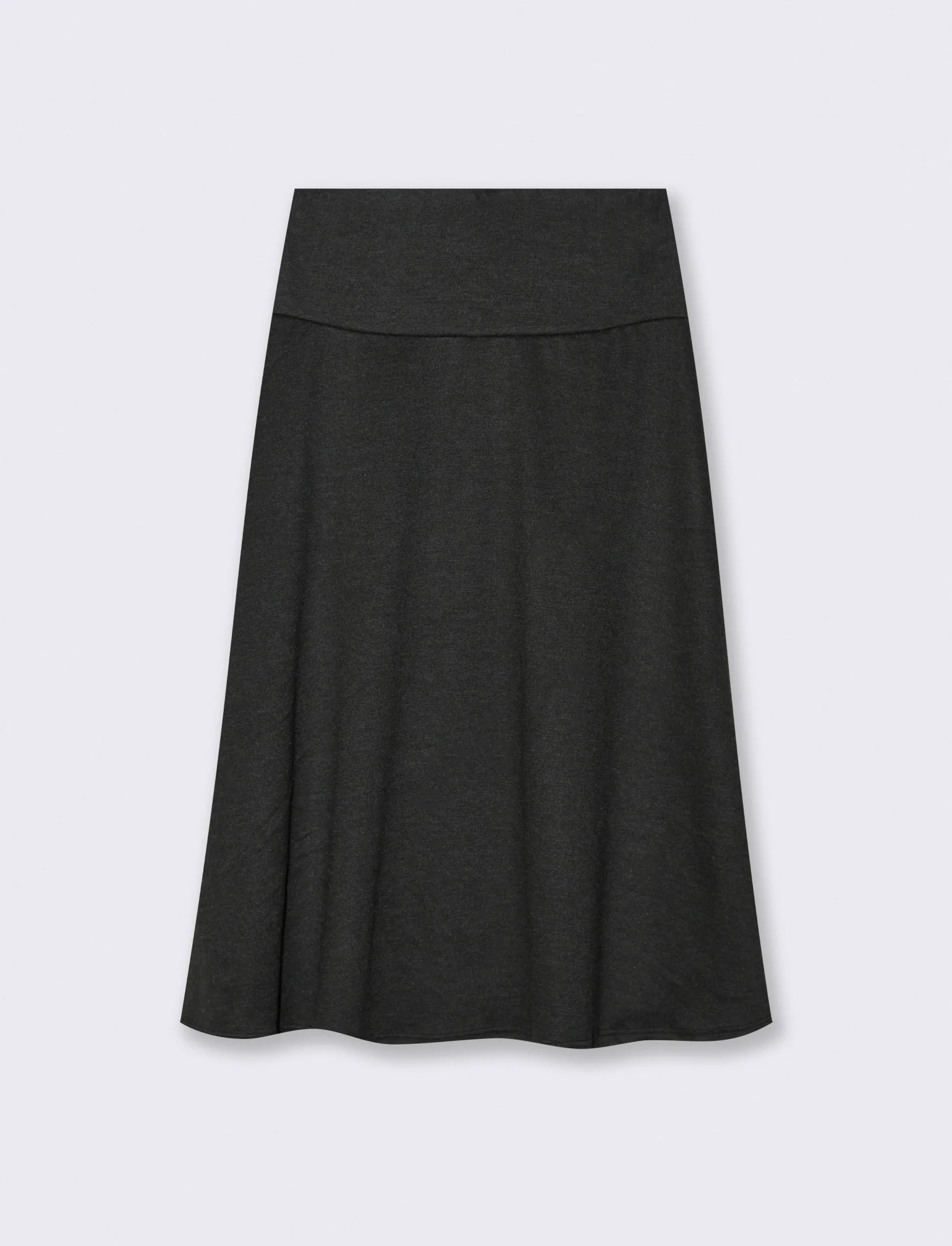 Gonna midi in maglia - Nero