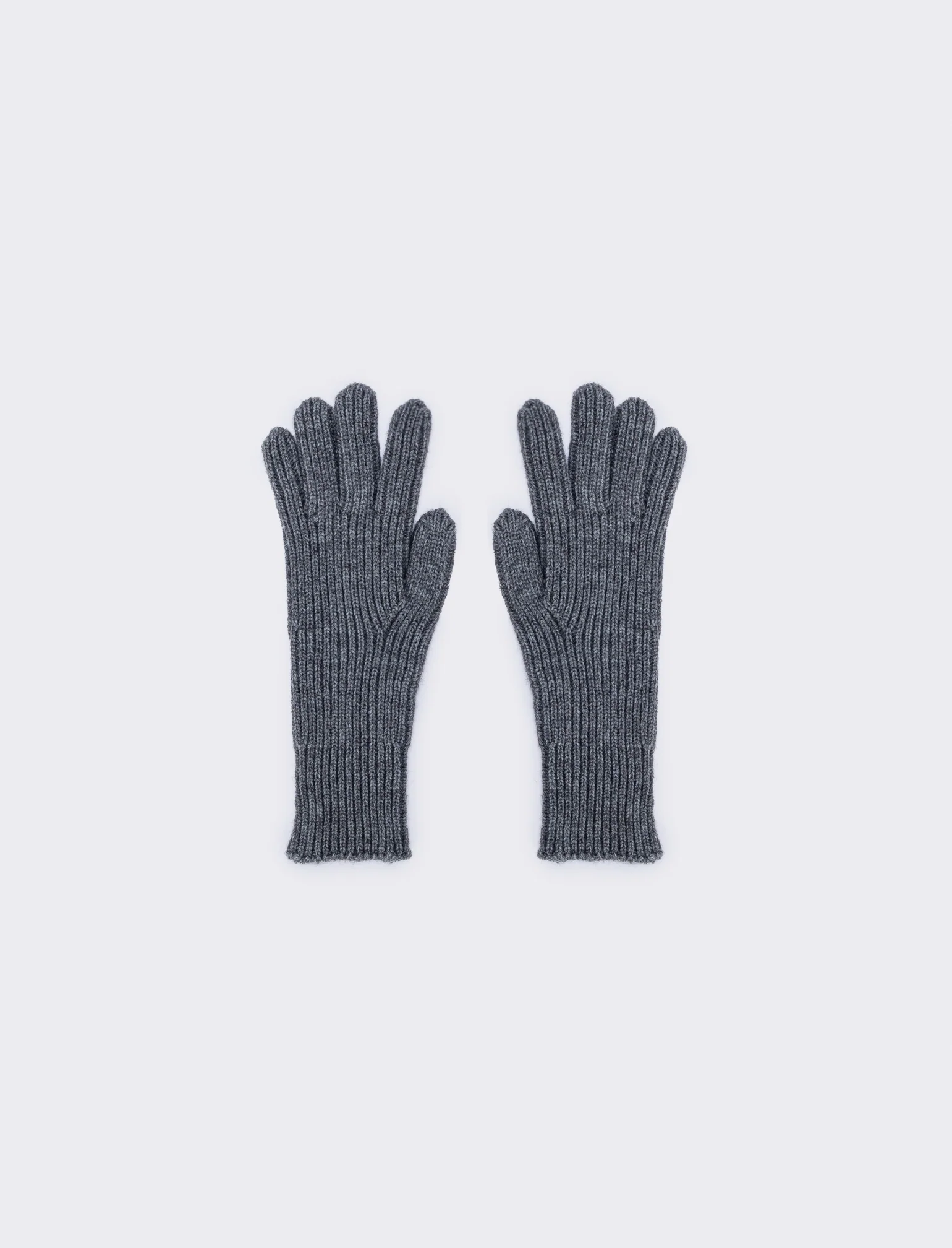 Guanti a coste medio touch elegante - Grigio