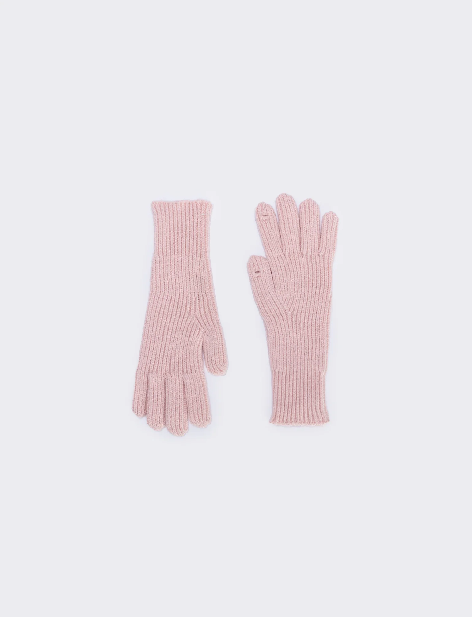 Guanti a coste medio touch elegante - Rosa - Image 2