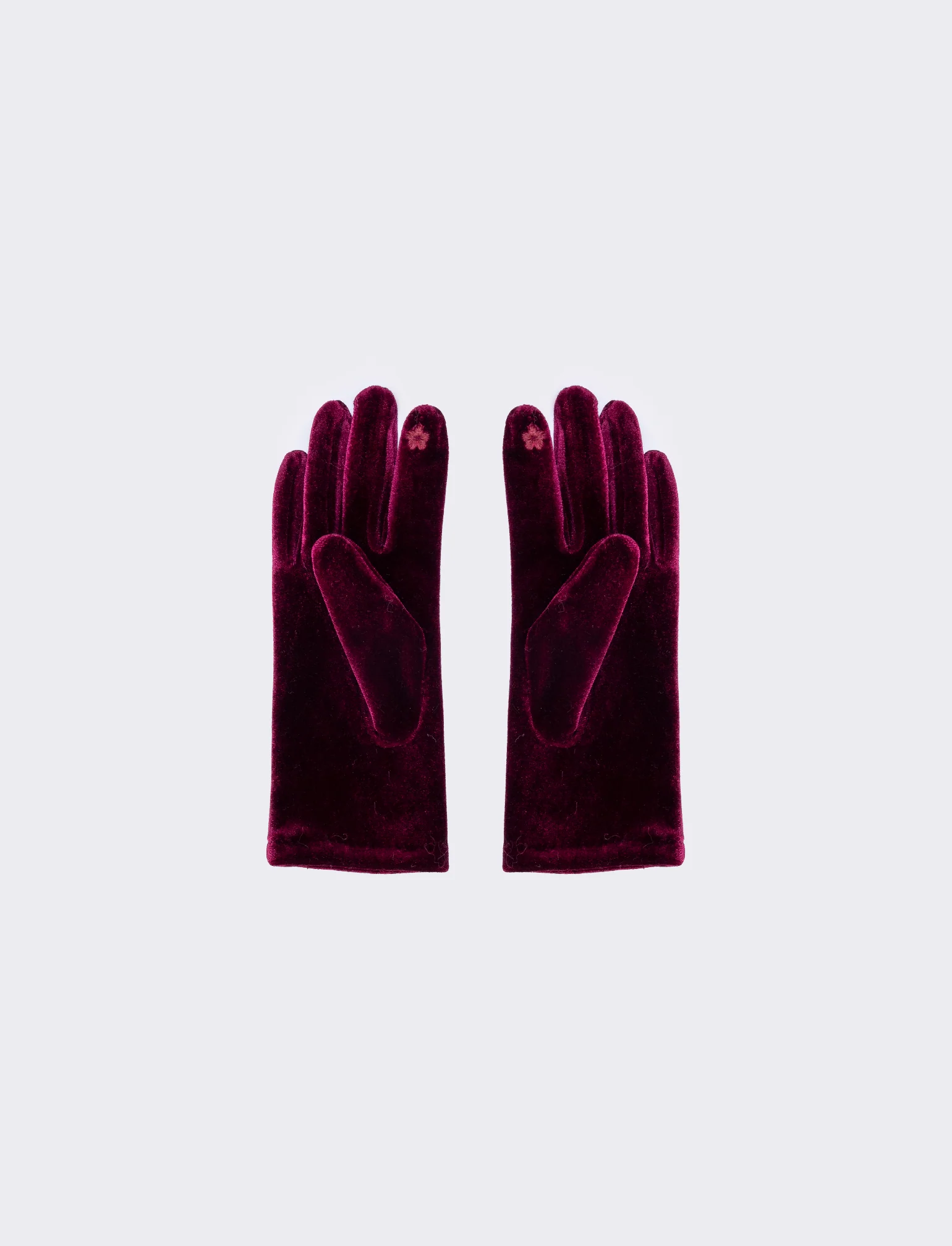 Guanti Ciniglia Touch Eleganti - Bordeaux