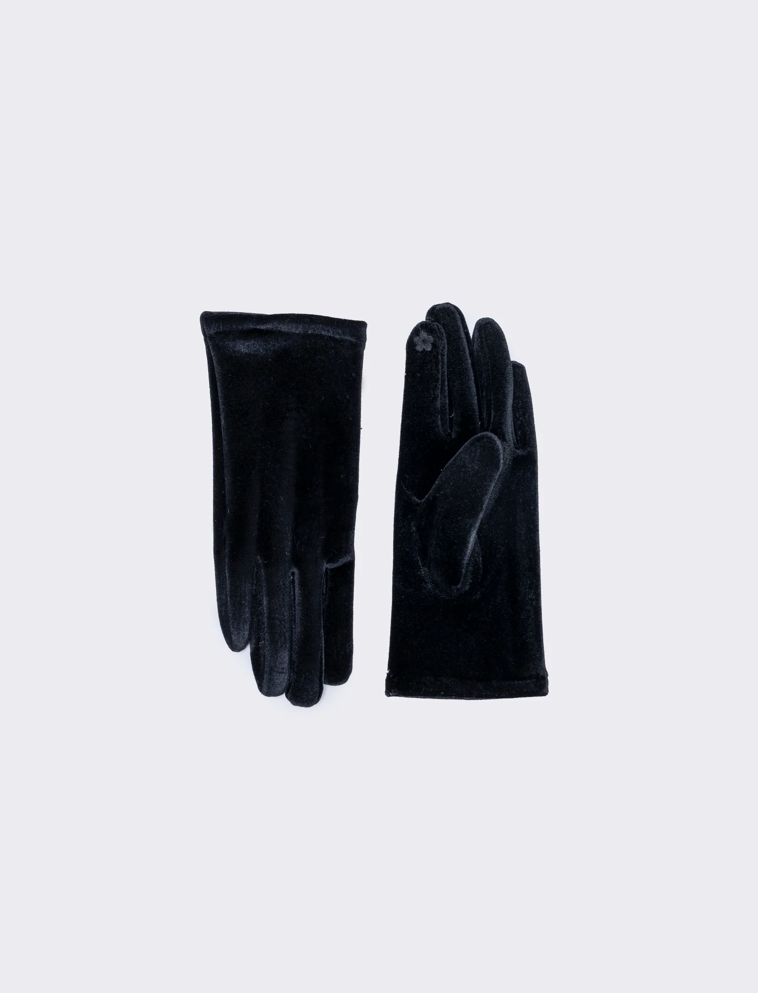 Guanti Ciniglia Touch Eleganti - Nero - Image 2