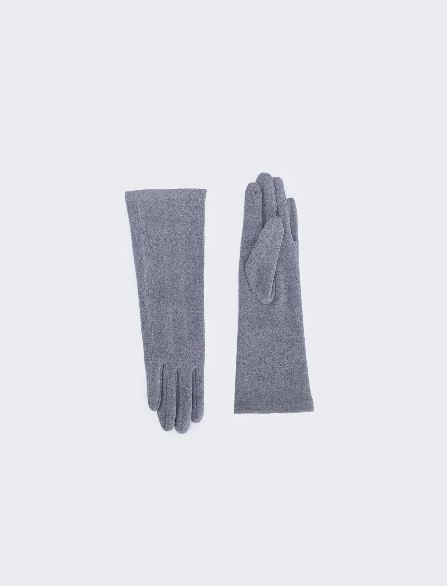 Guanti micropile touch eleganti - Grigio - Image 2