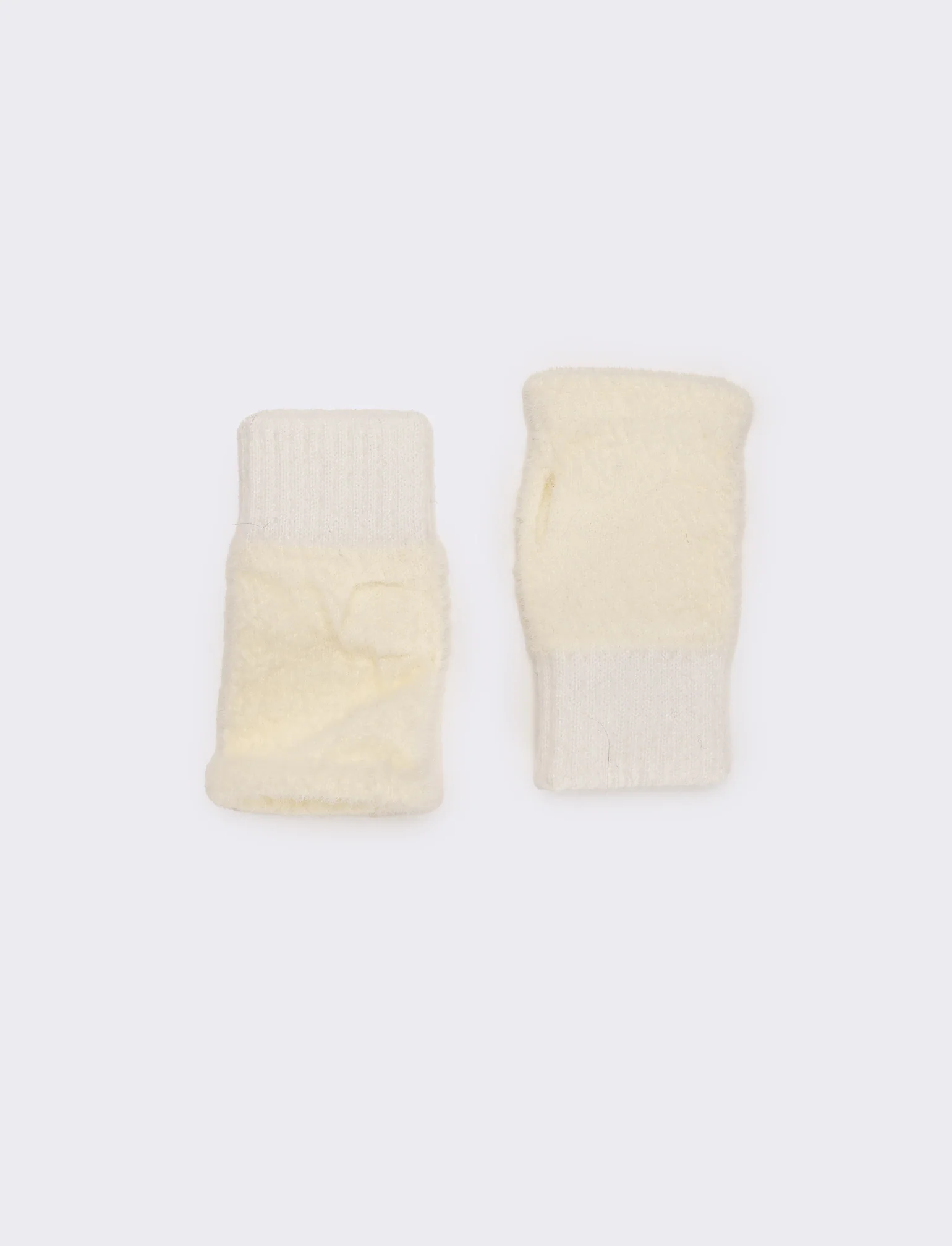 Guanti senza dita elastici donna - Bianco - Image 2