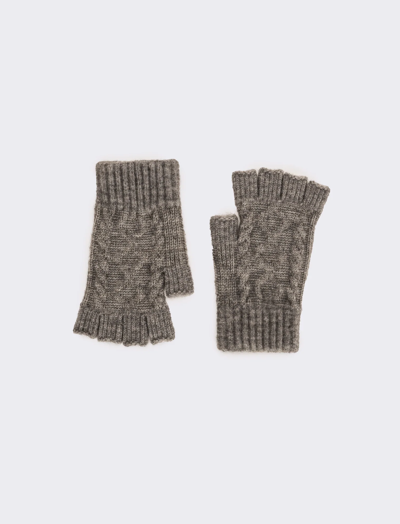 Guanti senza dita uomo - Grigio - Image 2