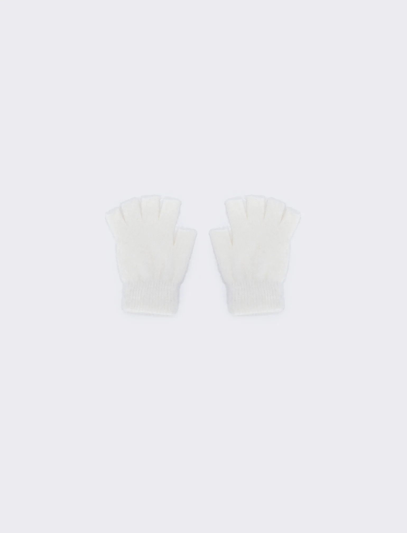 Guanti senza dito eleganti - Bianco sporco - Image 2