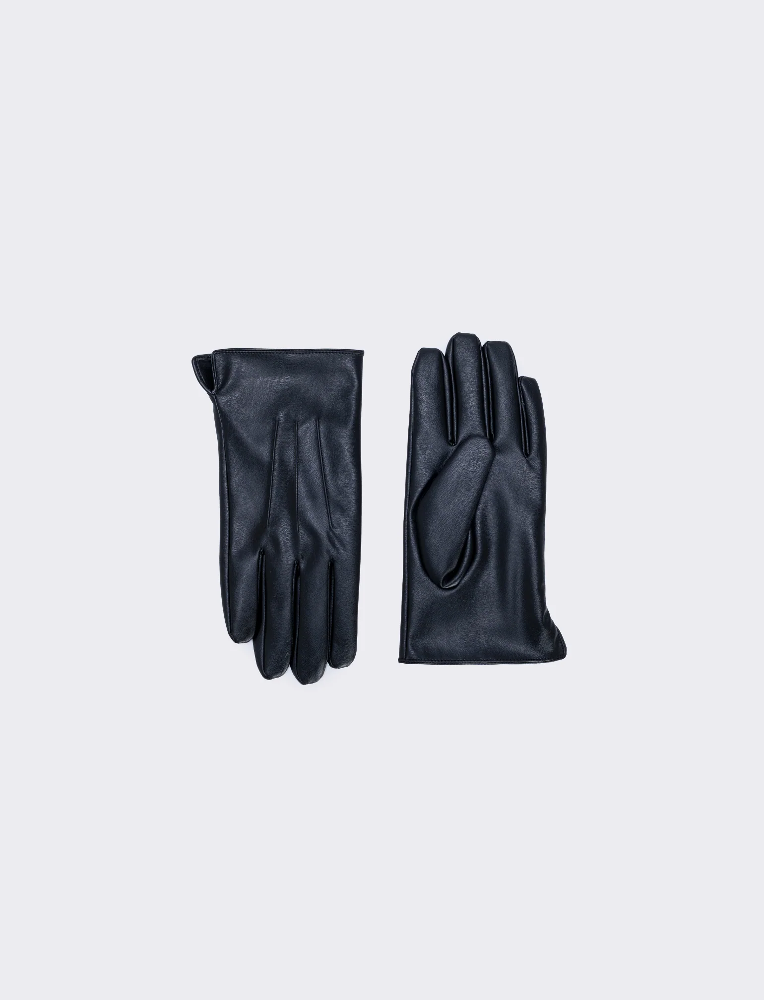Guanti uomo effetto pelle touch eleganti - Nero - Image 2