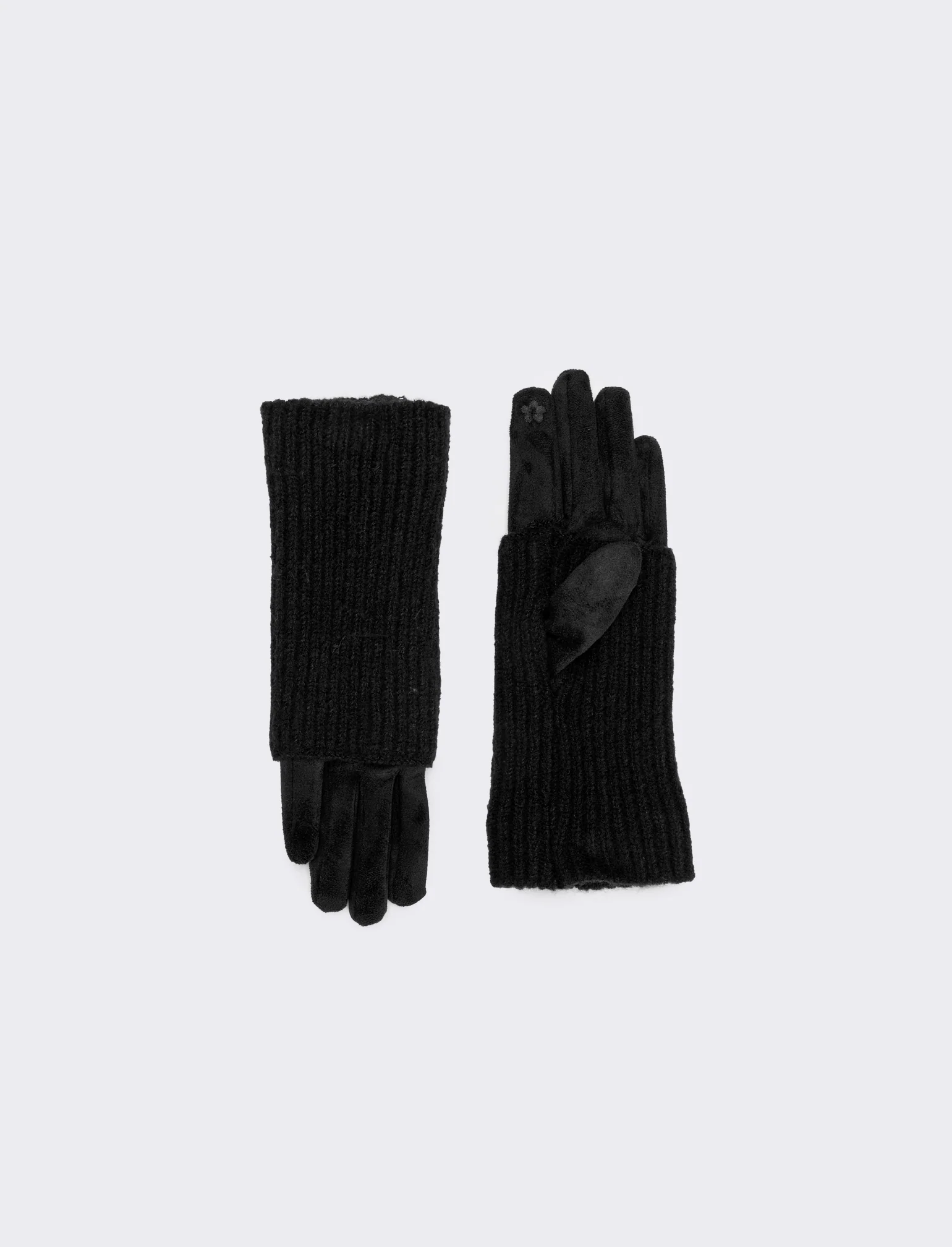 Guanto in pvc con manicotto donna - Nero - Image 2