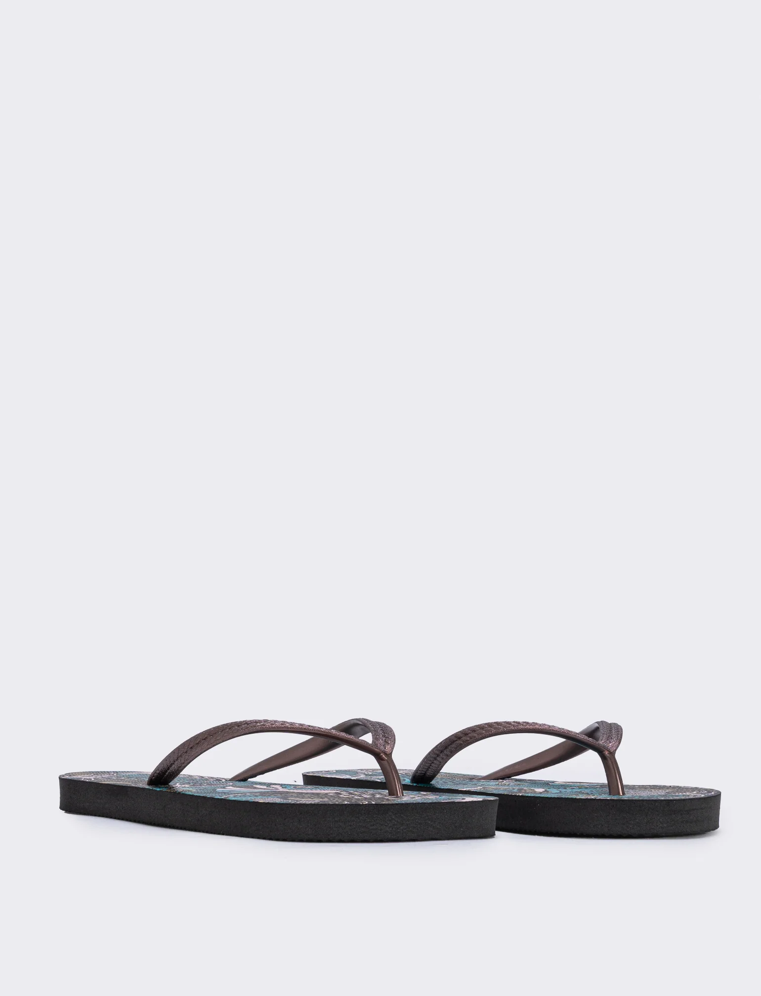 Infradito bohemien da in pvc - Bronzo - Image 3