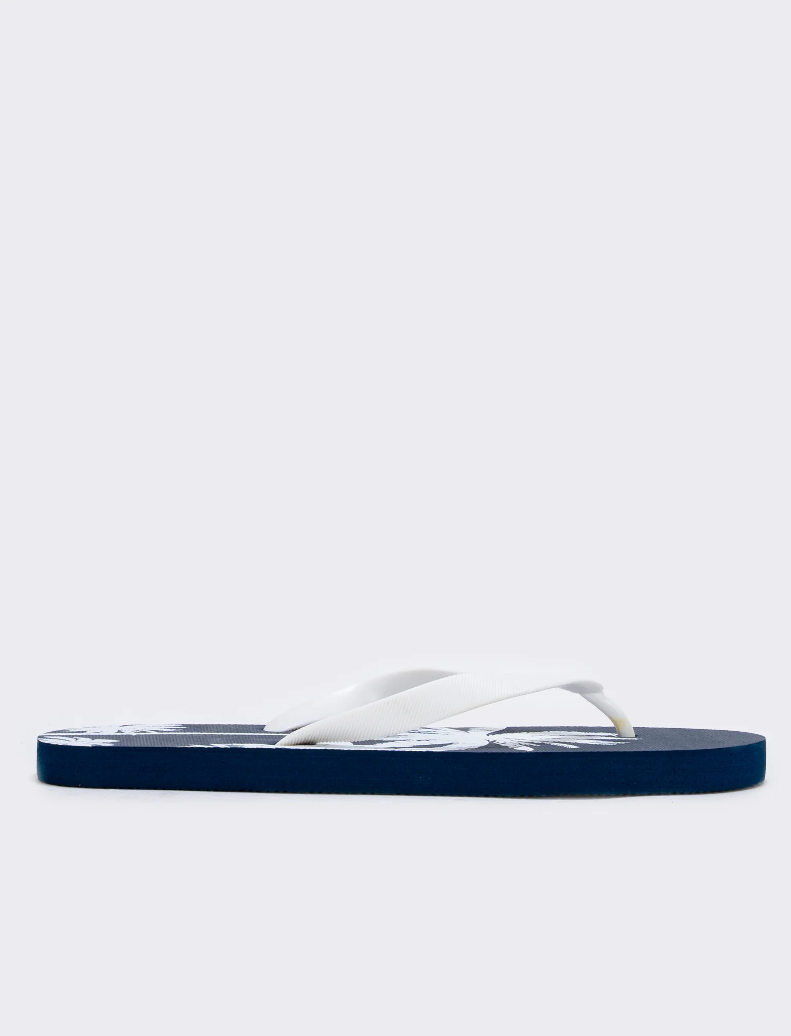 Infradito da uomo con palme in PVC - Bianco