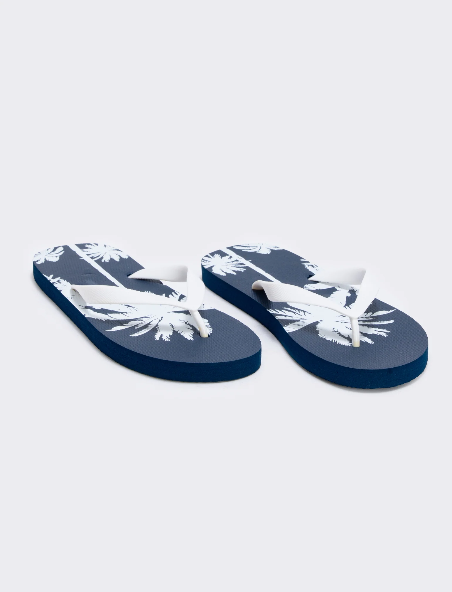 Infradito da uomo con palme in PVC - Bianco - Image 4