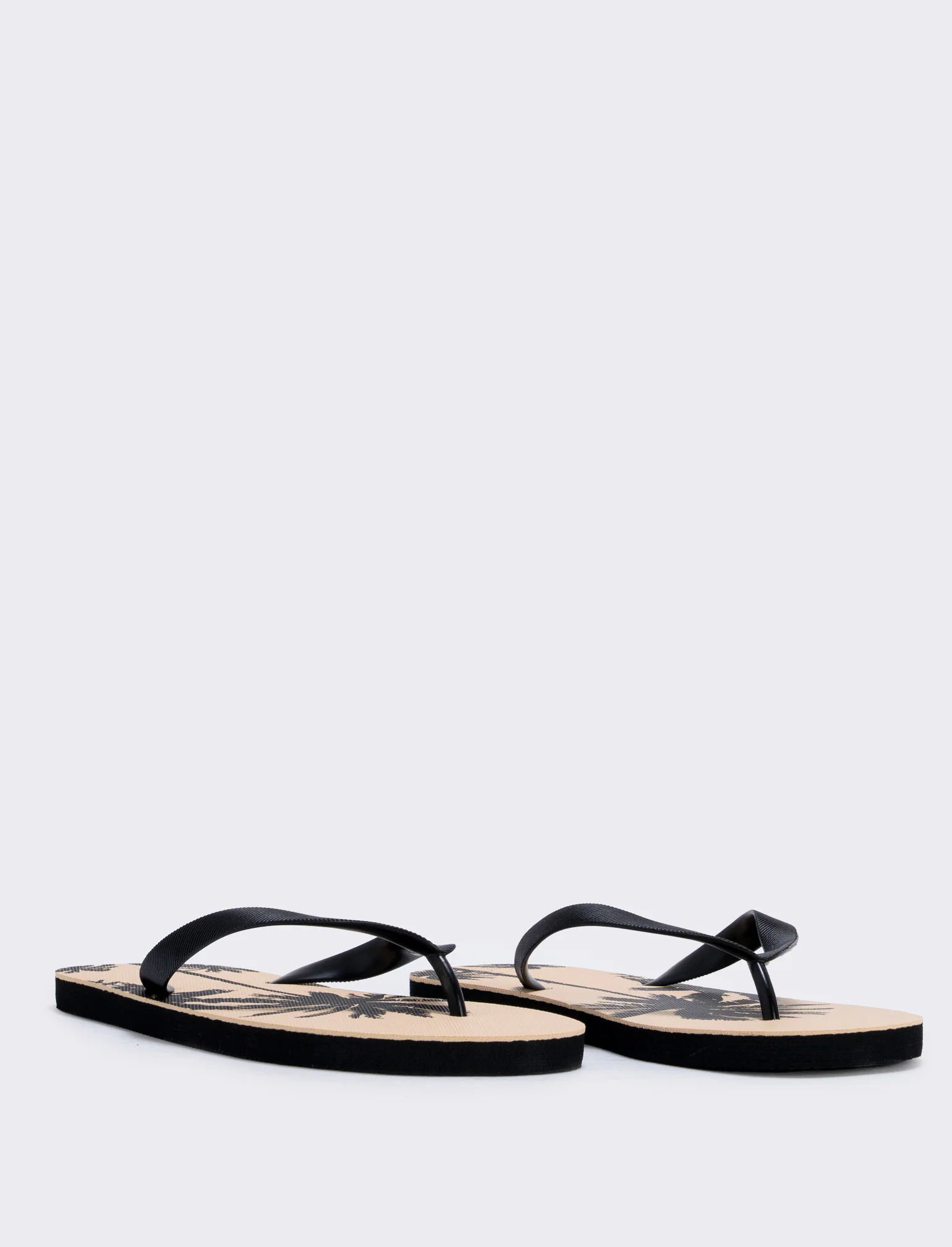 Infradito da uomo con palme in PVC - Nero - Image 3