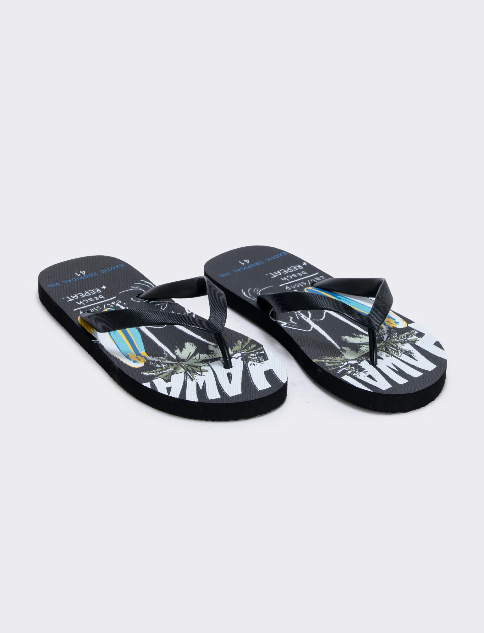 Infradito Surf Beach da uomo in pvc - Nero - Image 4