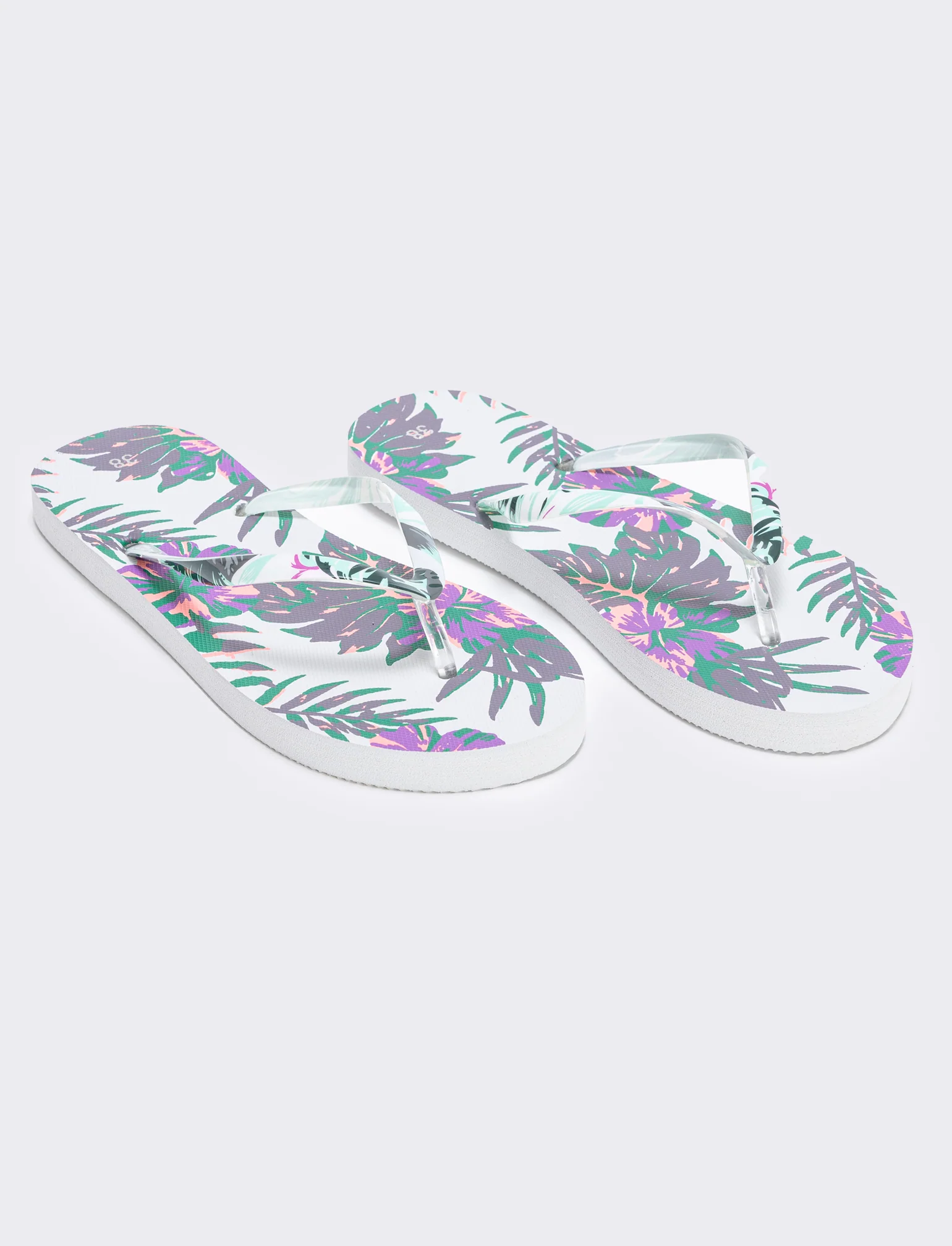 Infradito tropicali da in PVC - Bianco - Image 2