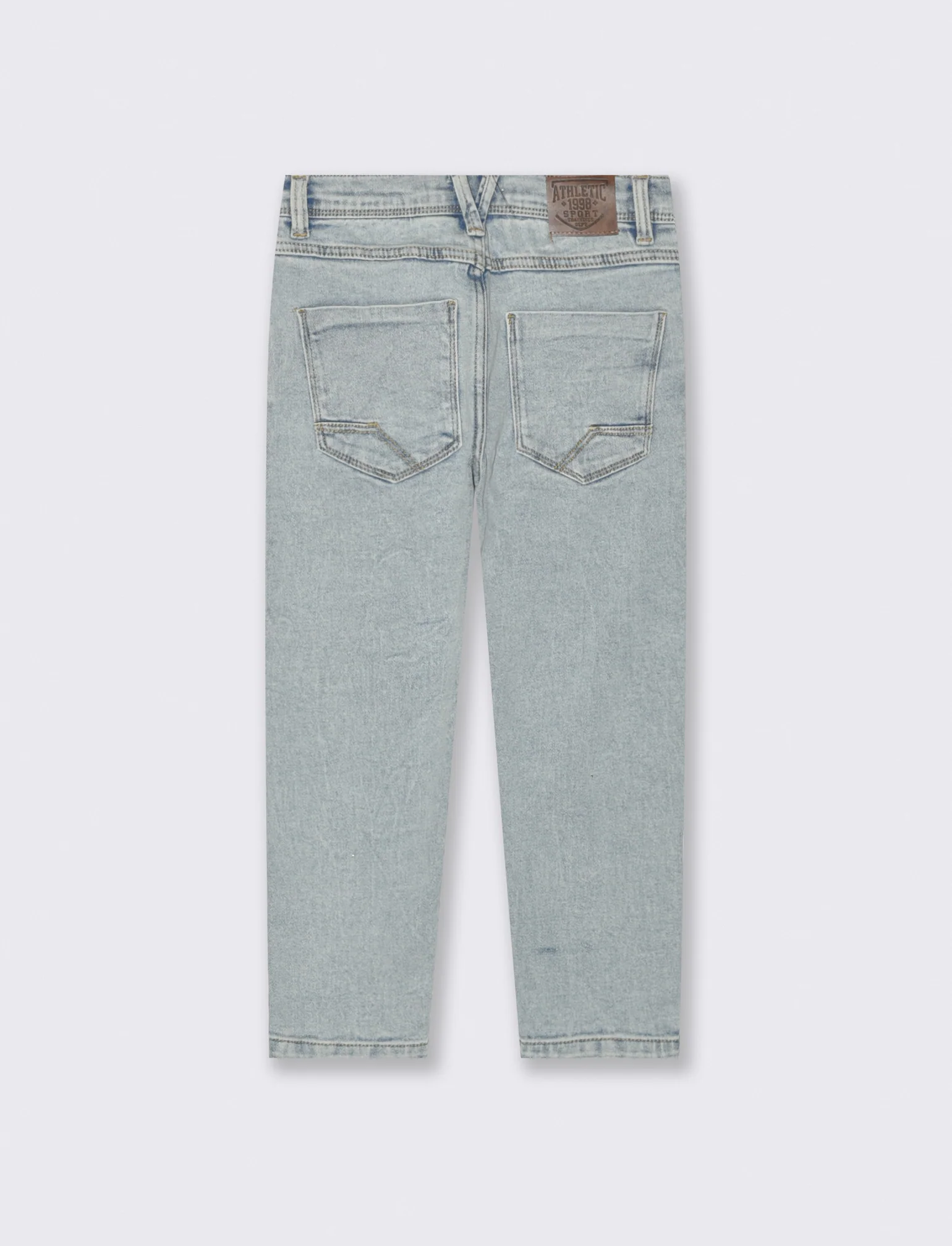 Jeans 5 tasche con vita regolabile - Denim chiaro - Image 2
