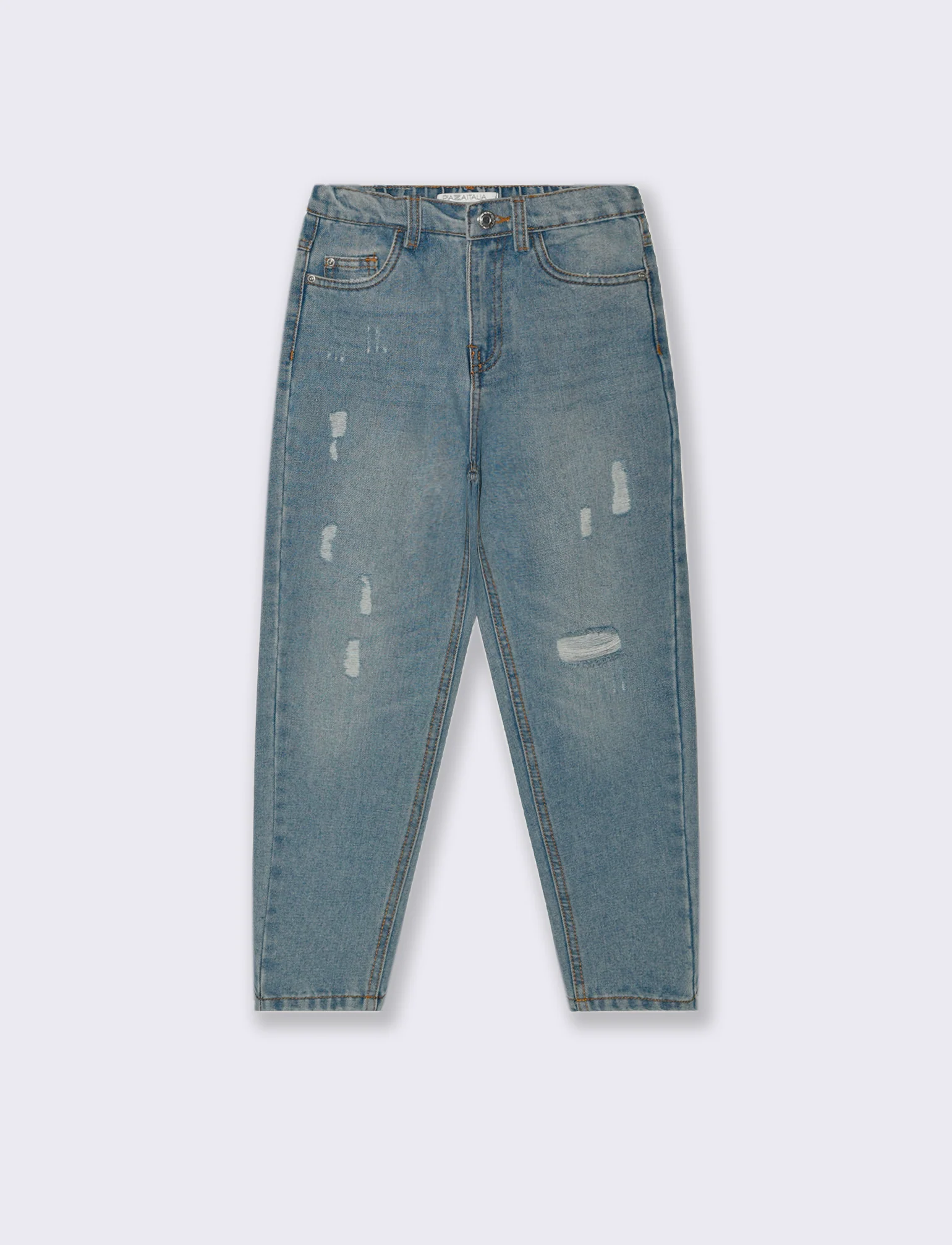 Jeans 5 tasche da bambina. - Denim - Image 2