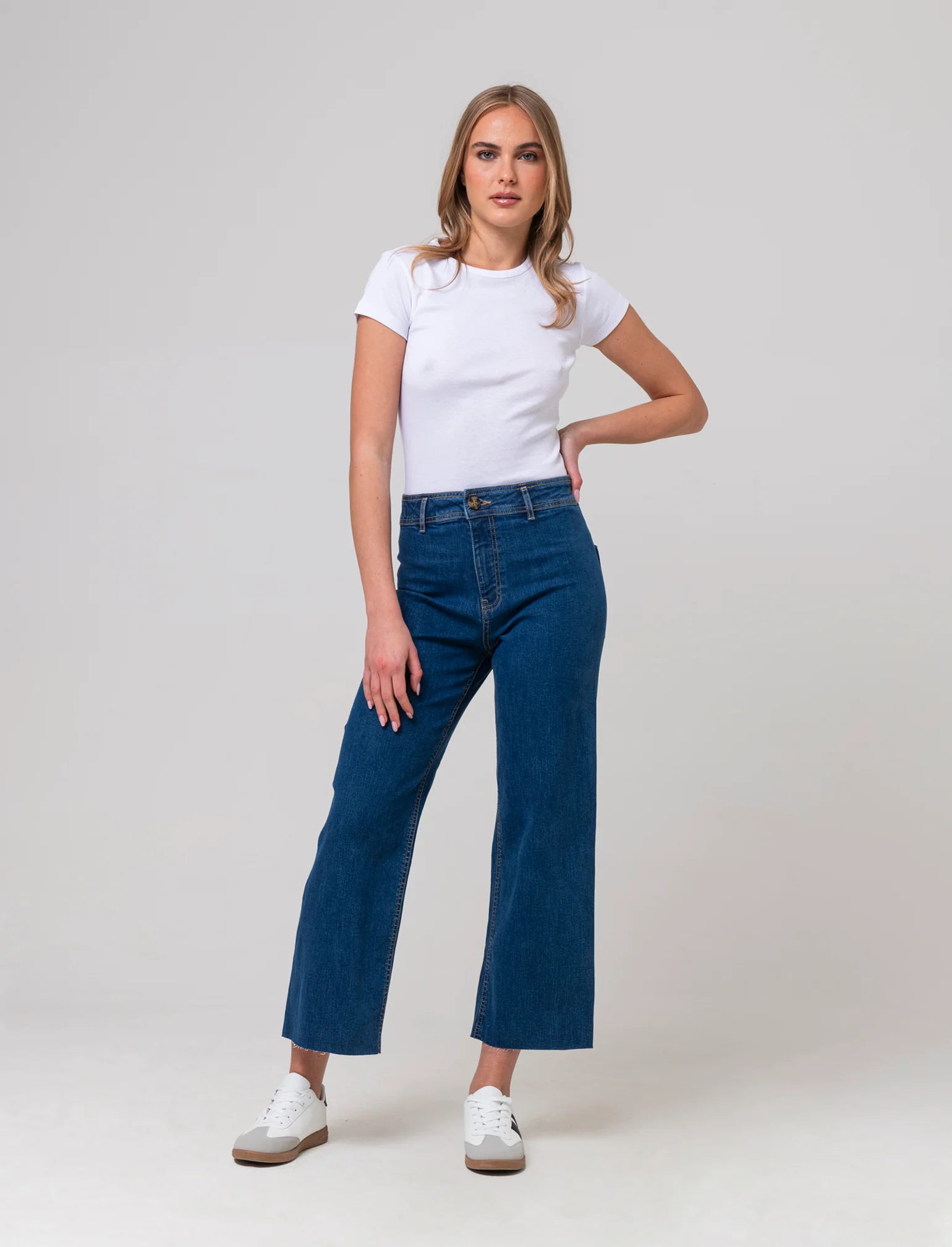 Jeans alla caviglia da donna - Denim - Image 2