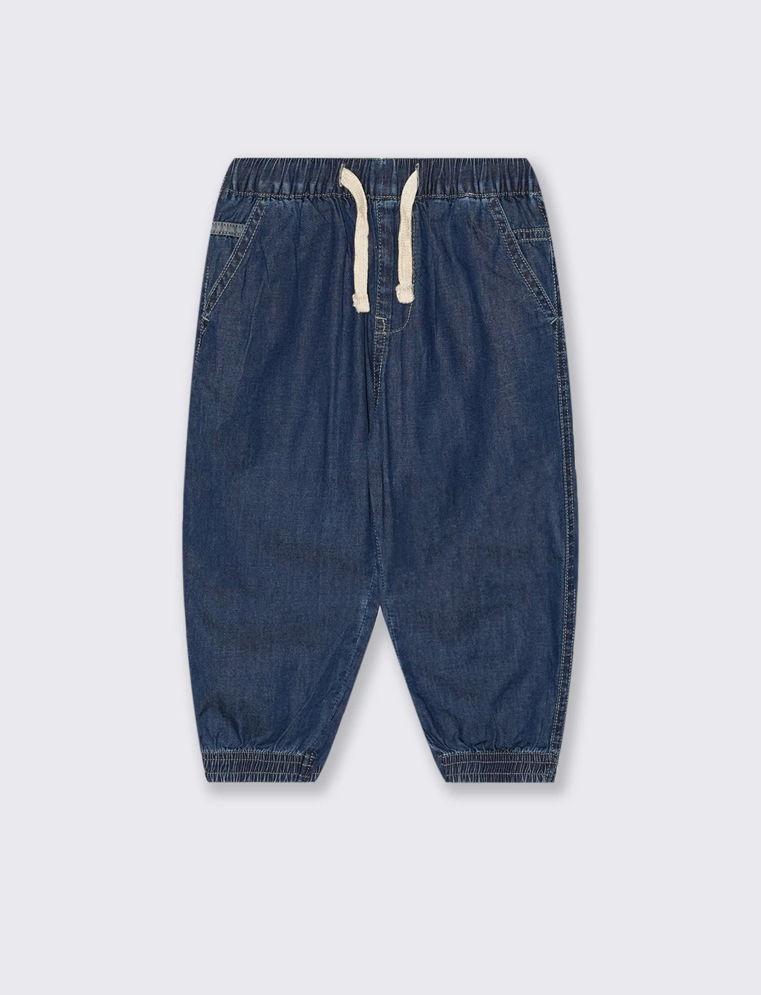 Jeans ampi in morbido chambray estivo - Denim