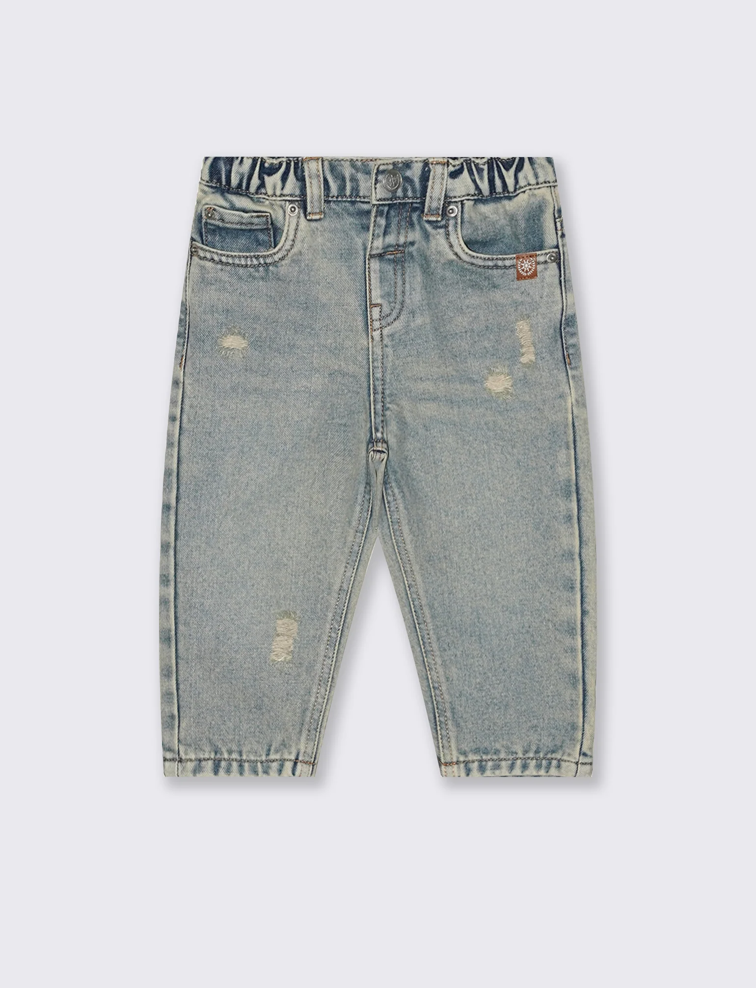 Jeans ampia vestibilitÃ  moda chiara - Denim - Image 2