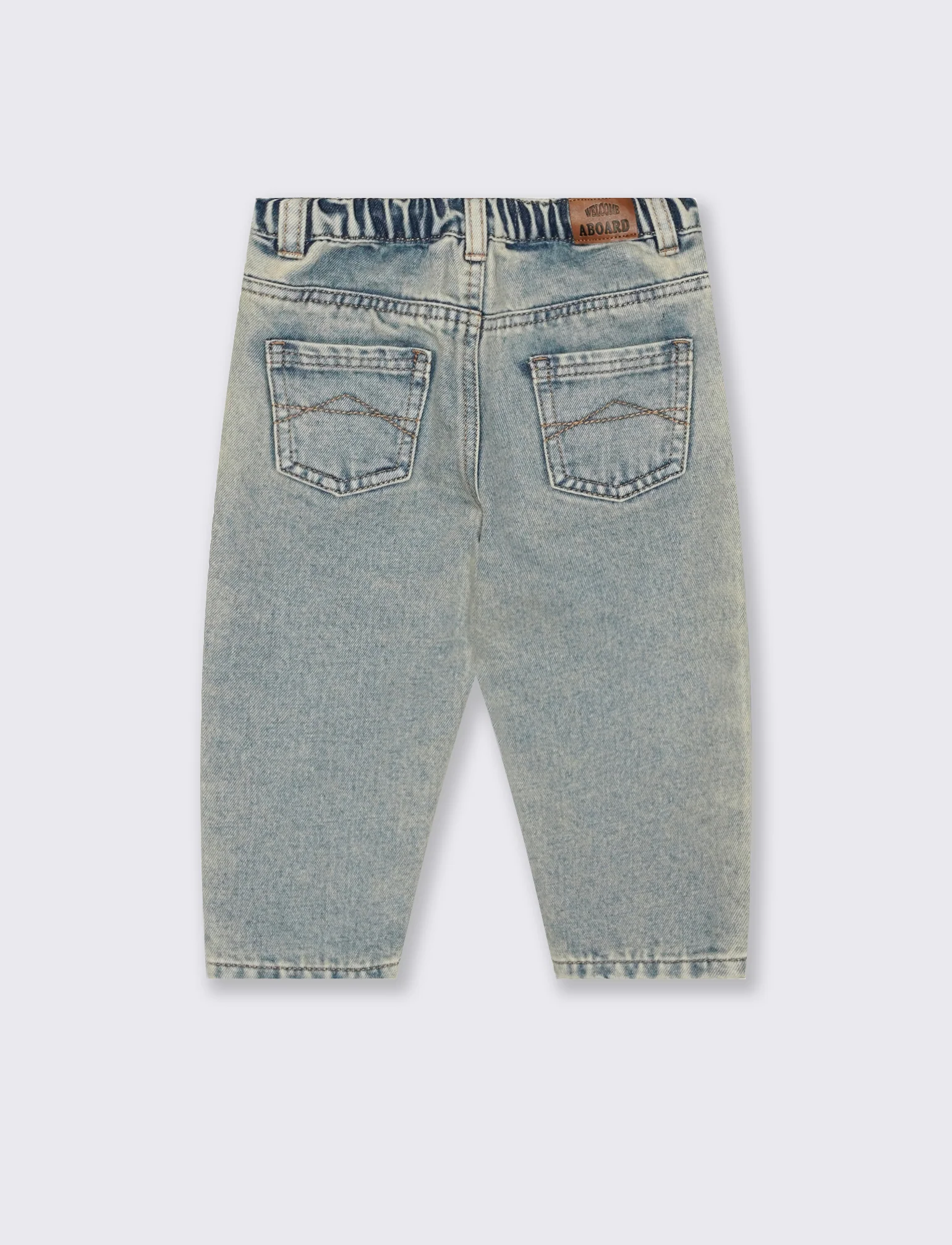 Jeans ampia vestibilitÃ  moda chiara - Denim - Image 3