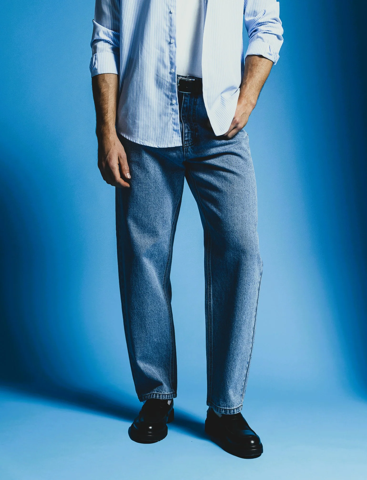 JEANS BAGGY FIT BLU CHIARO - Denim chiaro - Image 4