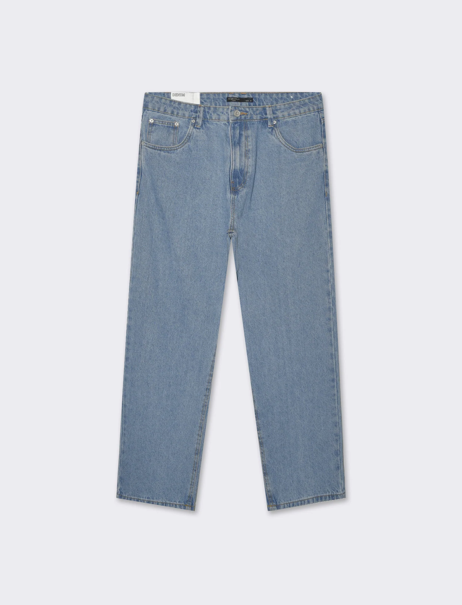 Jeans baggy fit blu medio da uomo - Denim - Image 4