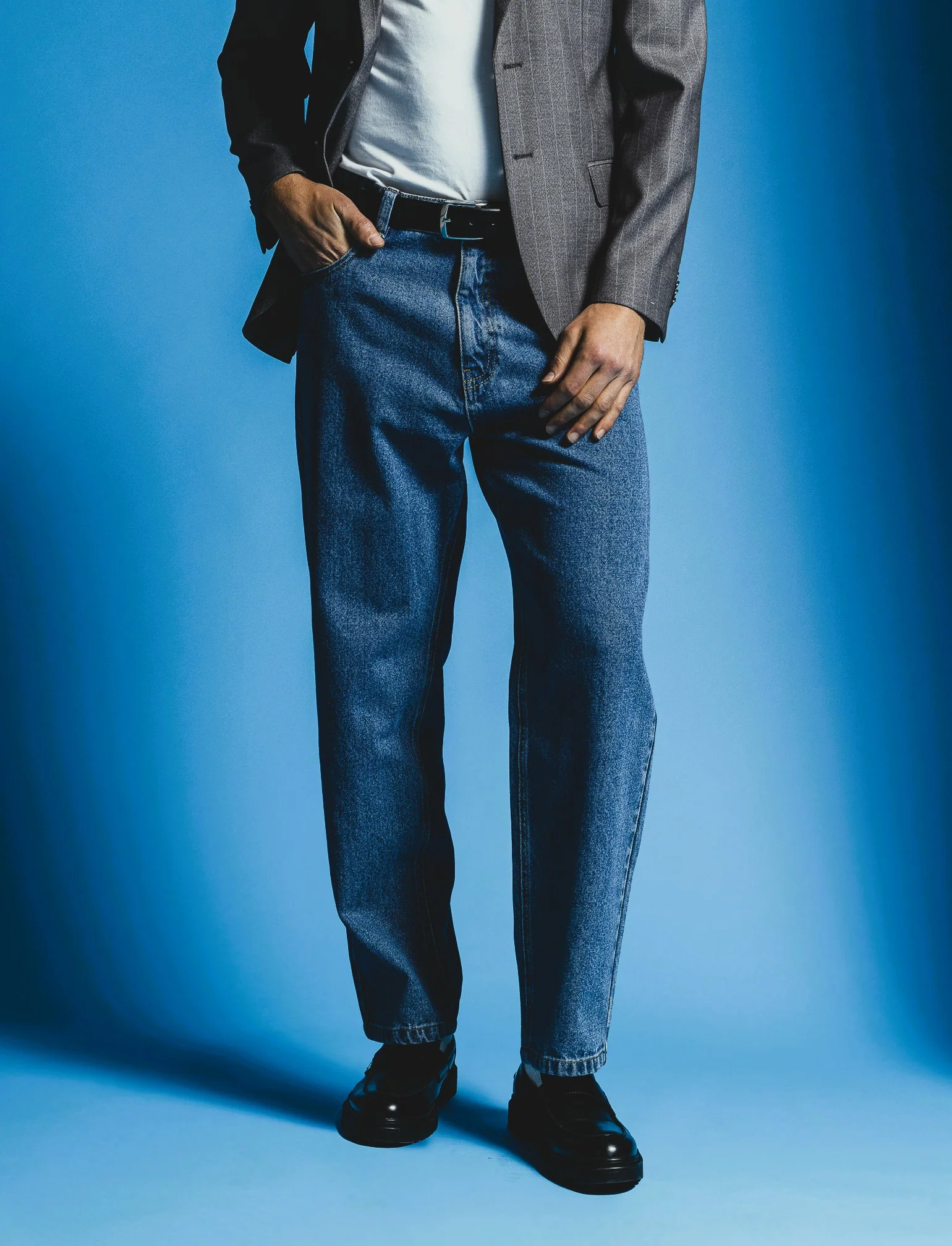JEANS BAGGY FIT BLU MEDIO - Denim - Image 3