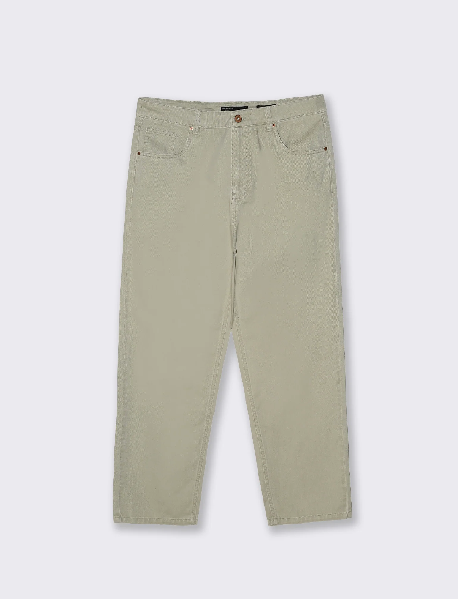 Jeans Baggy Fit Leggero in Denim - Grigio stone - Image 4