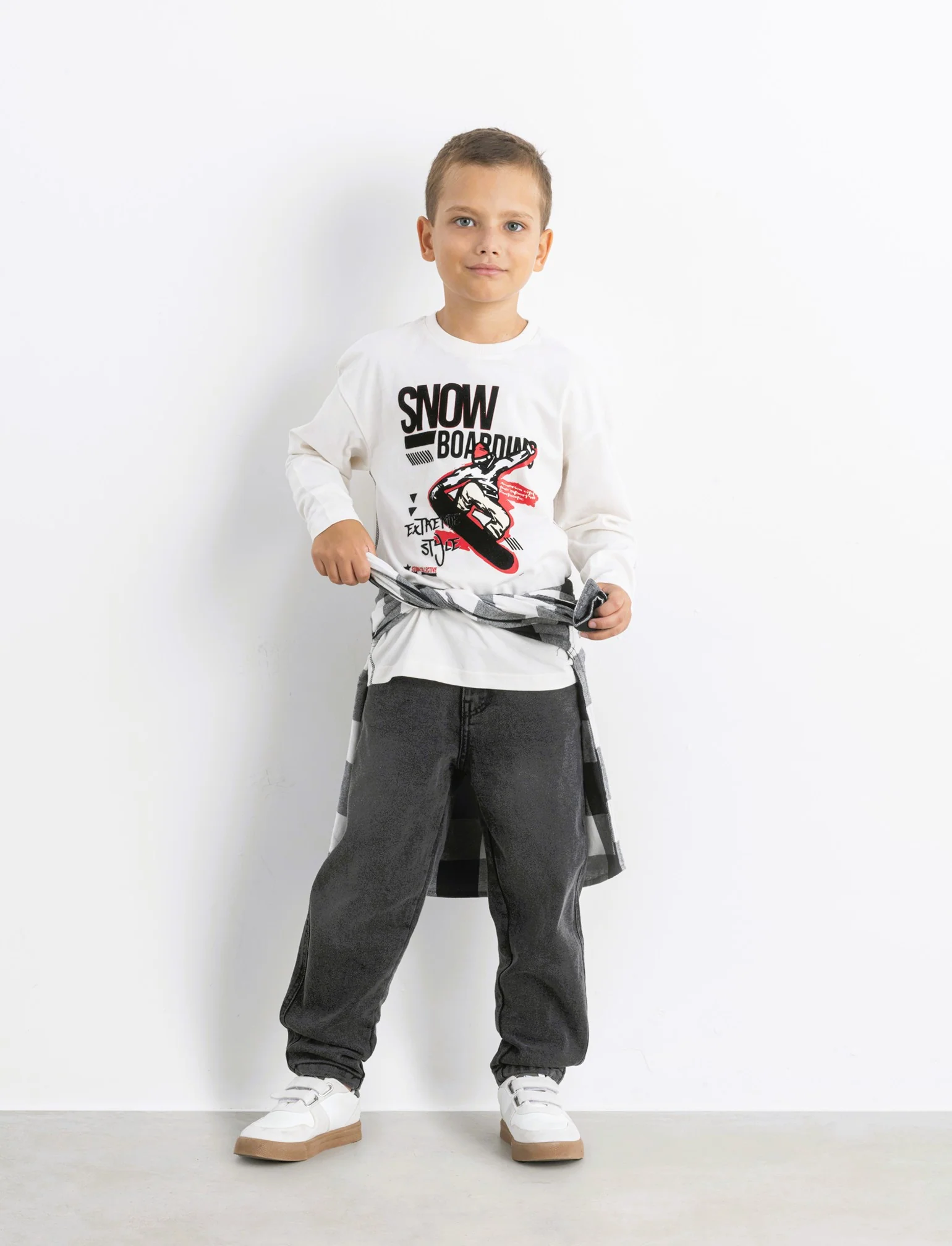 JEANS BALLON IN DENIM - Nero - Image 3