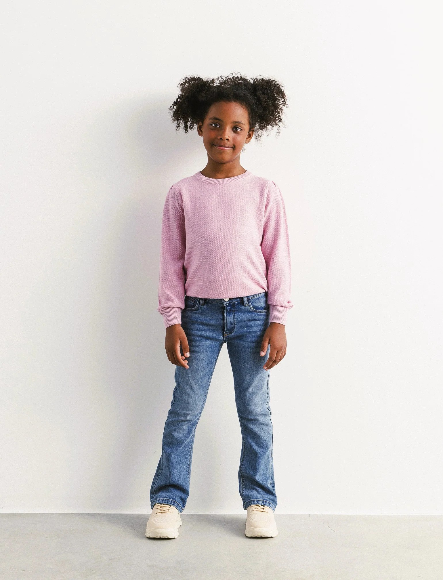 Jeans bambina flare fit. - Denim