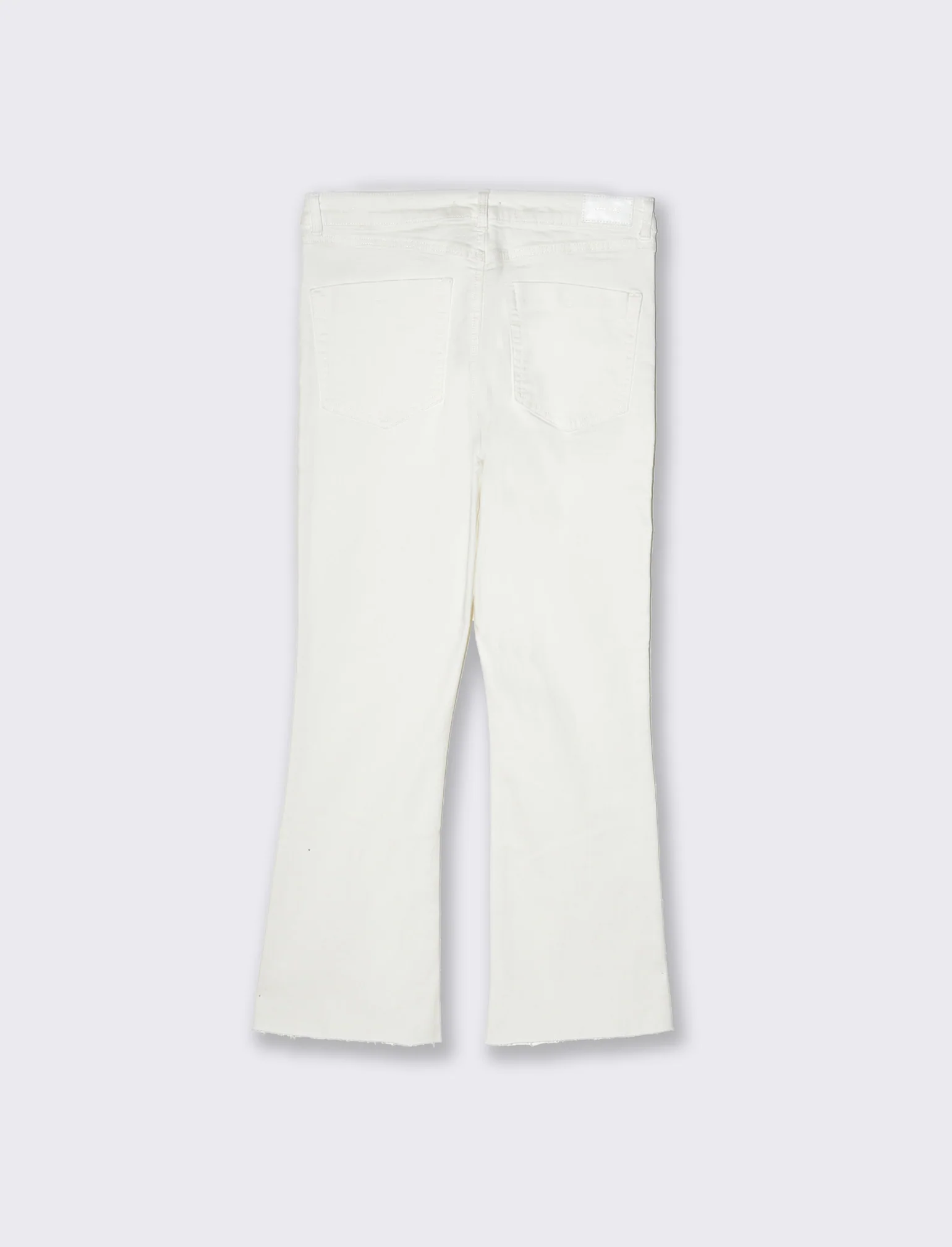 Jeans basico alla caviglia da donna - Bianco - Image 5