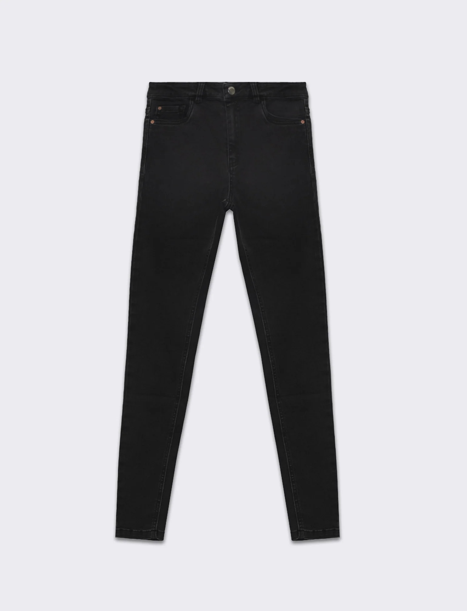 Jeans basico skinny da donna - Nero - Image 4