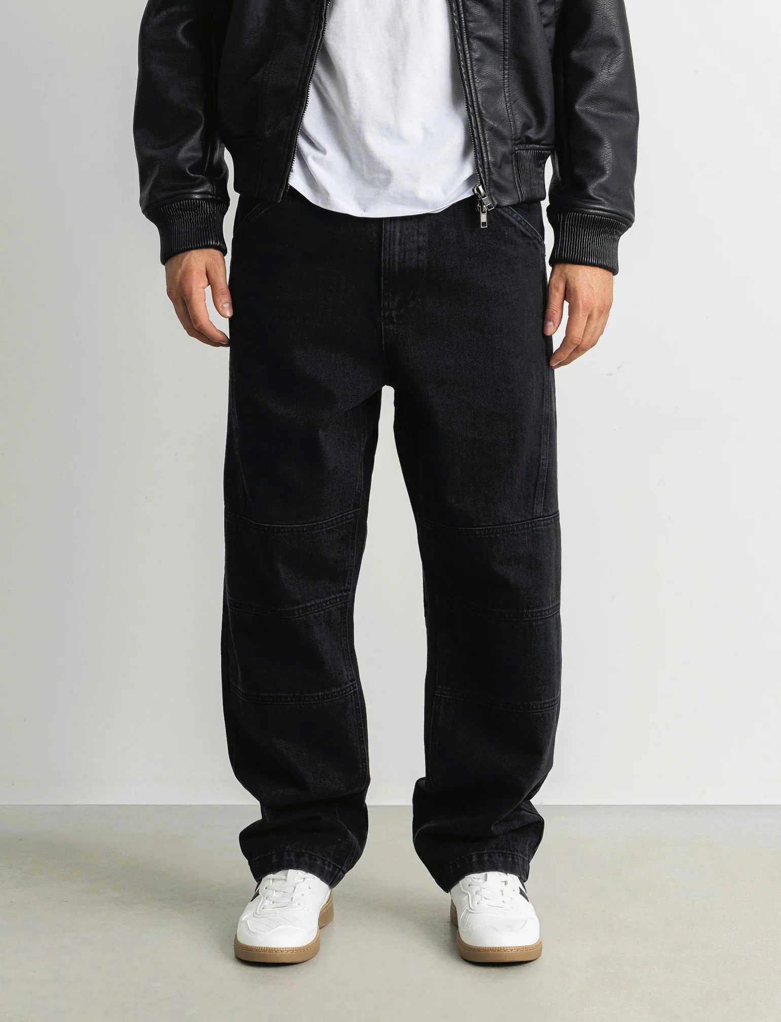 JEANS BIKER NERO EXTRA LOOSE FIT - Nero - Image 3