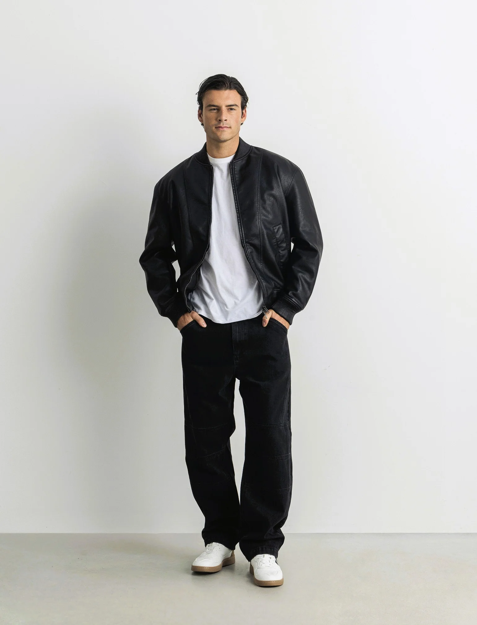 JEANS BIKER NERO EXTRA LOOSE FIT - Nero - Image 4