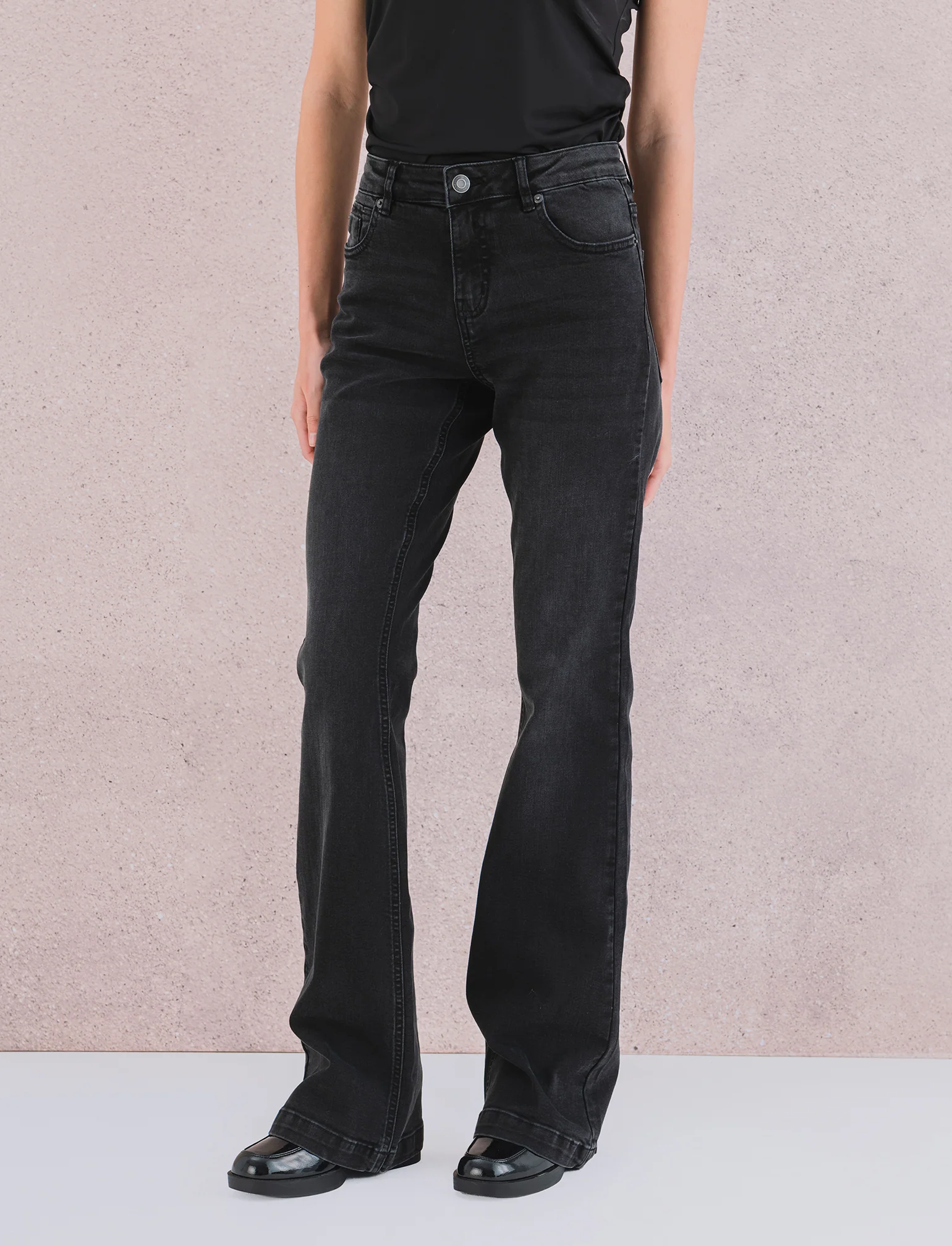 JEANS BOOTCUT REGULAR WAIST - Nero - Image 4