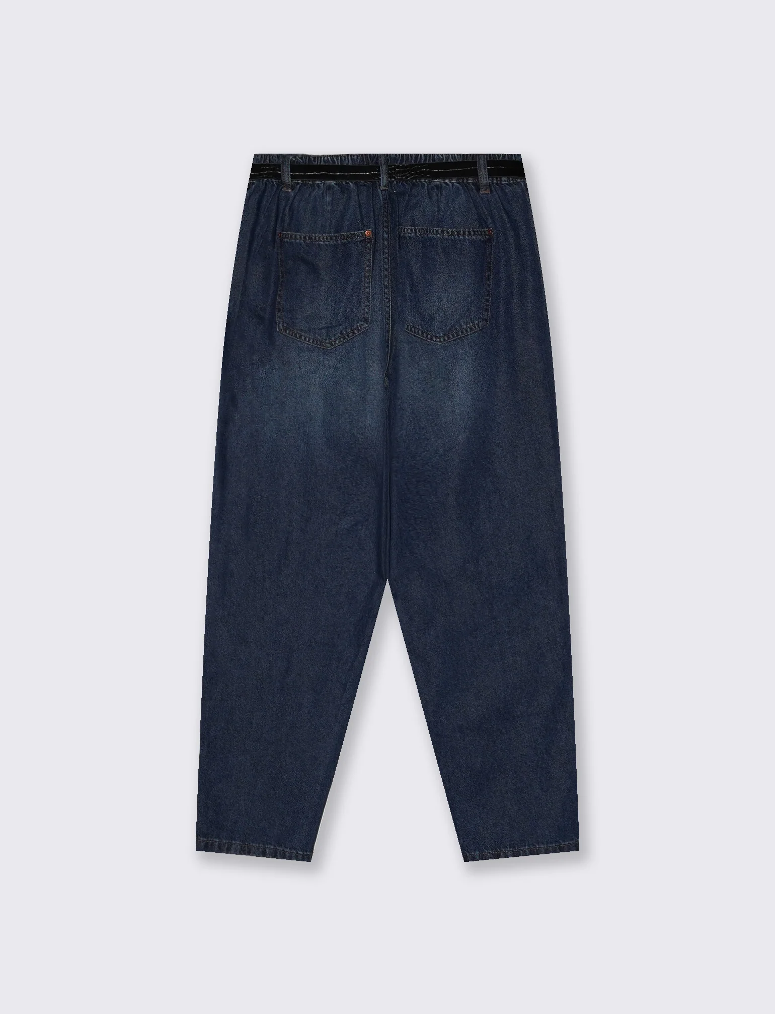 JEANS CON CINTURA - DENIM SCURO - Image 2