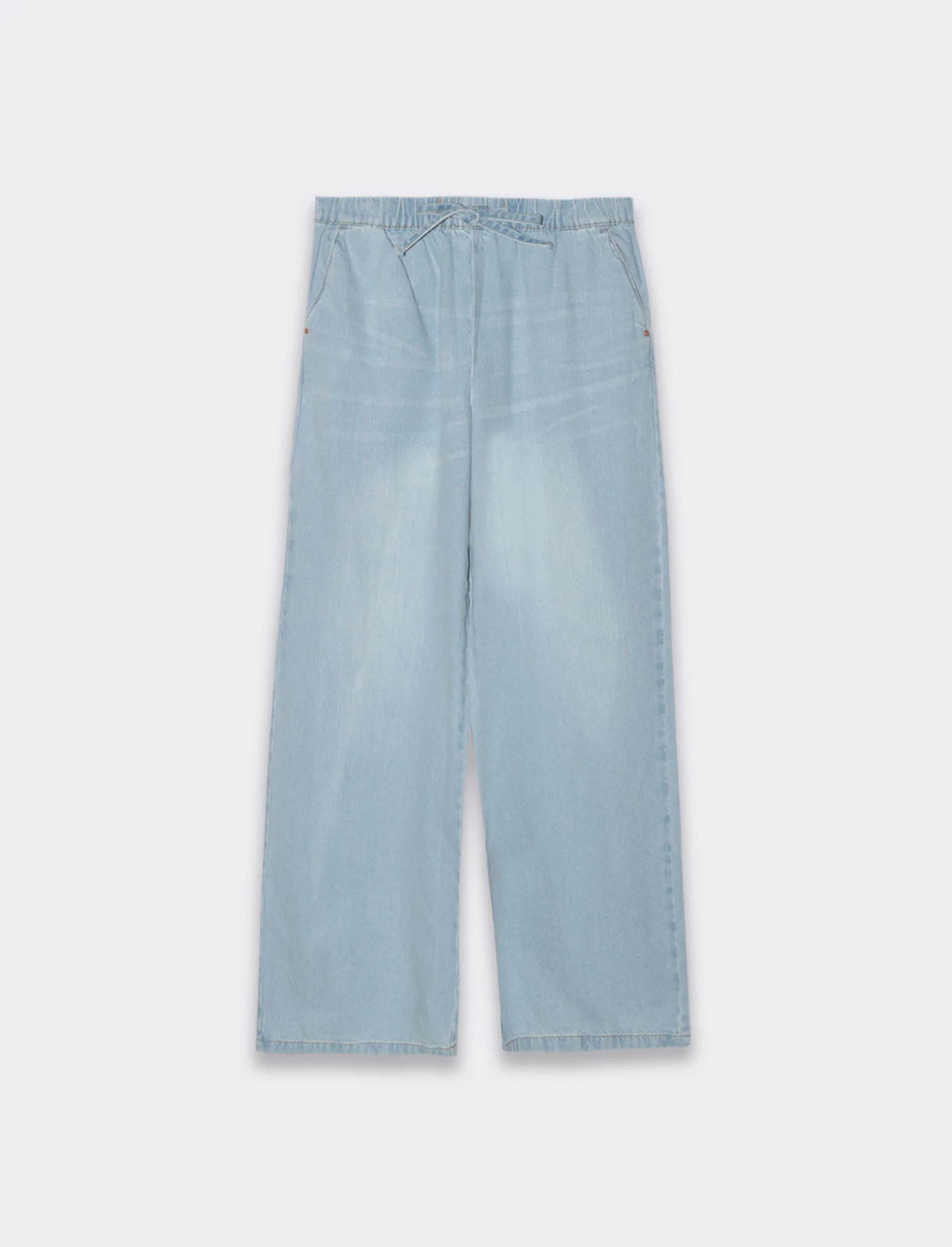 Jeans con coulisse da donna - Denim - Image 4