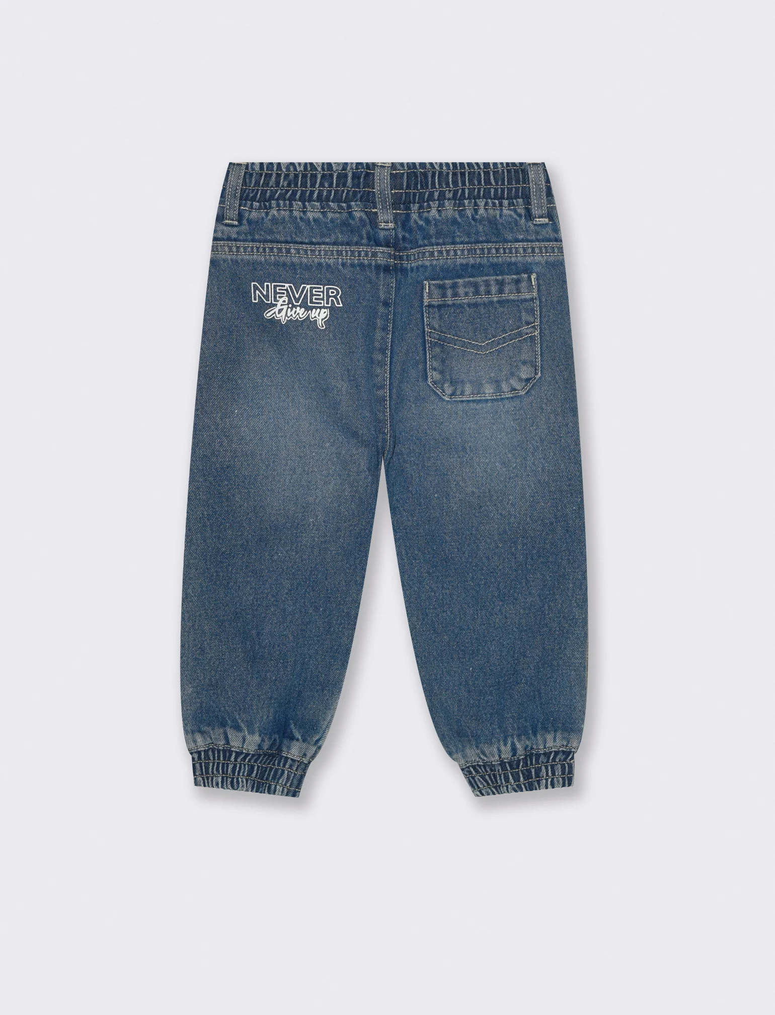 Jeans con coulisse - Denim - Image 2