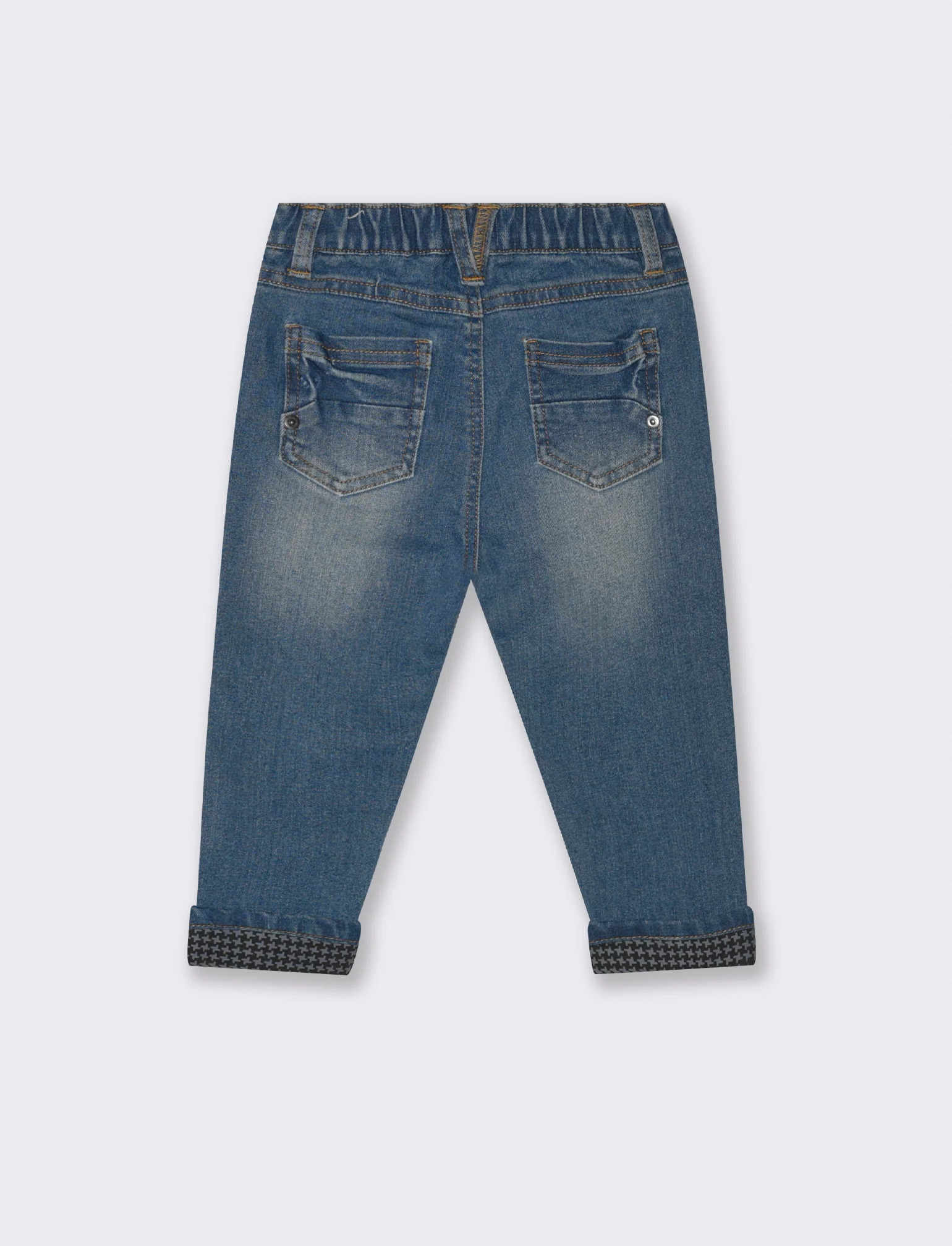 Jeans con fondo stampato - Denim - Image 2