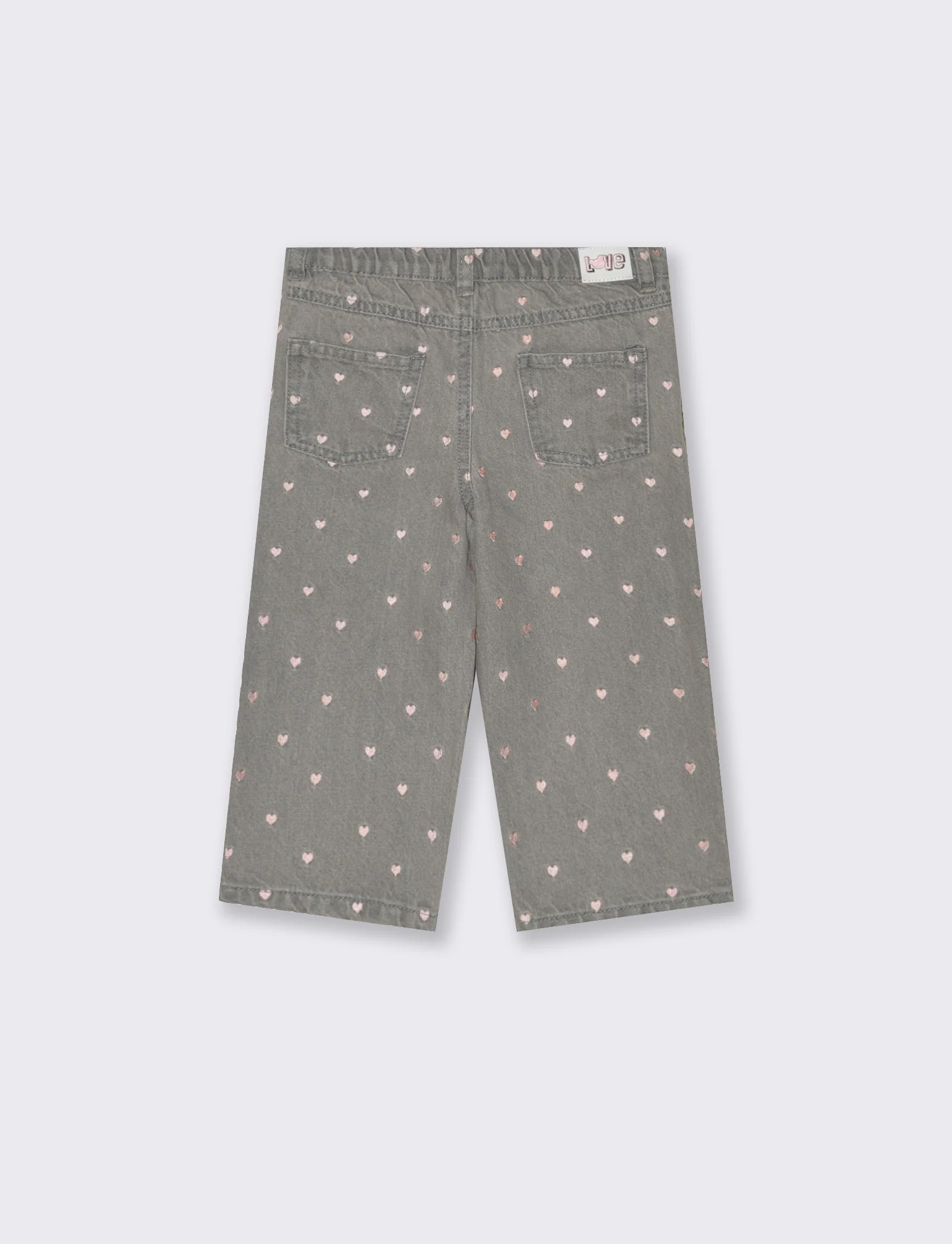 Jeans con ricami - Grigio - Image 2