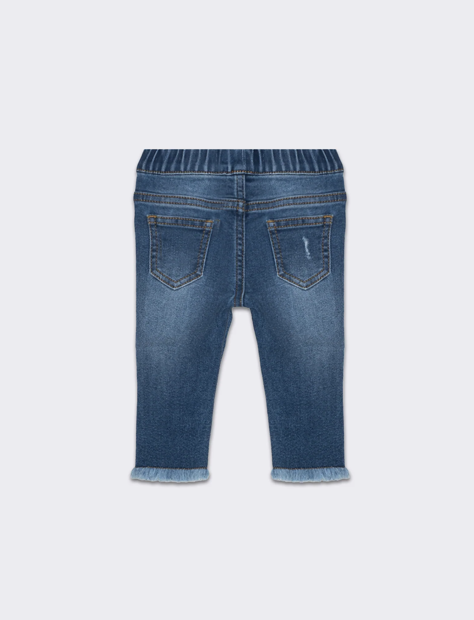 Jeans con rotture da neonata - Denim - Image 2