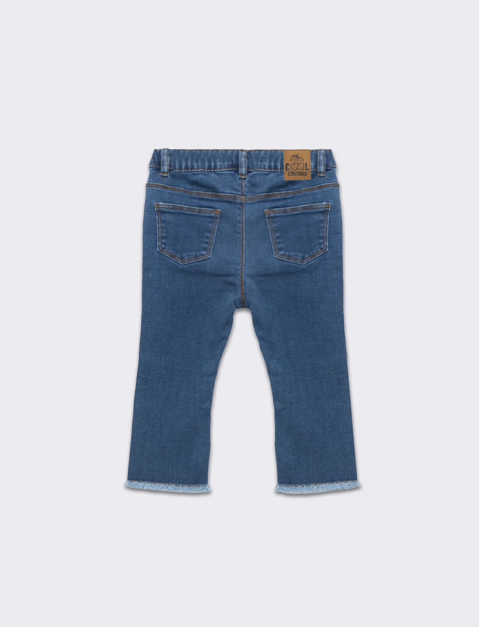 Jeans con taschine da neonata - Denim - Image 2