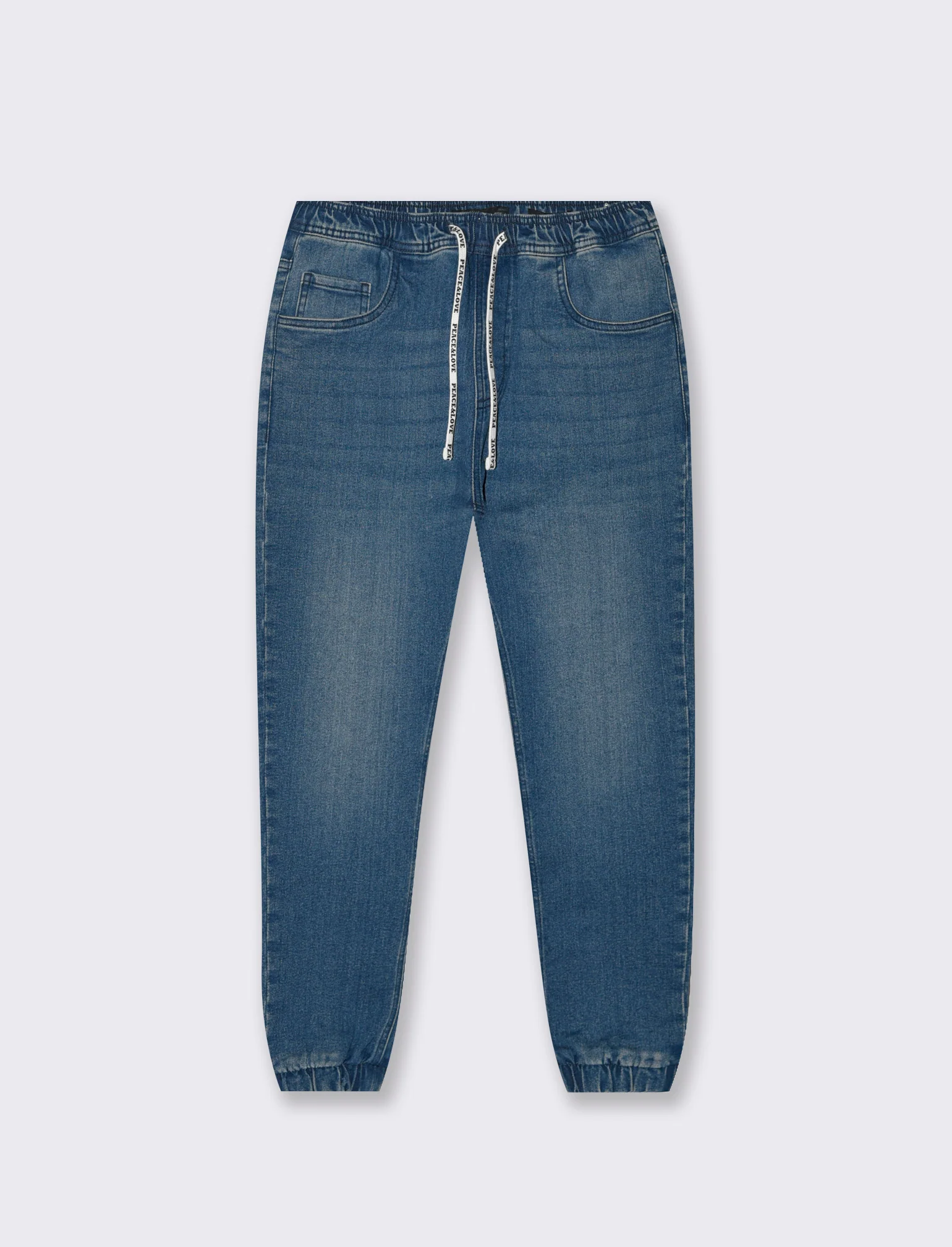JEANS CON VITA JOGGER - Denim